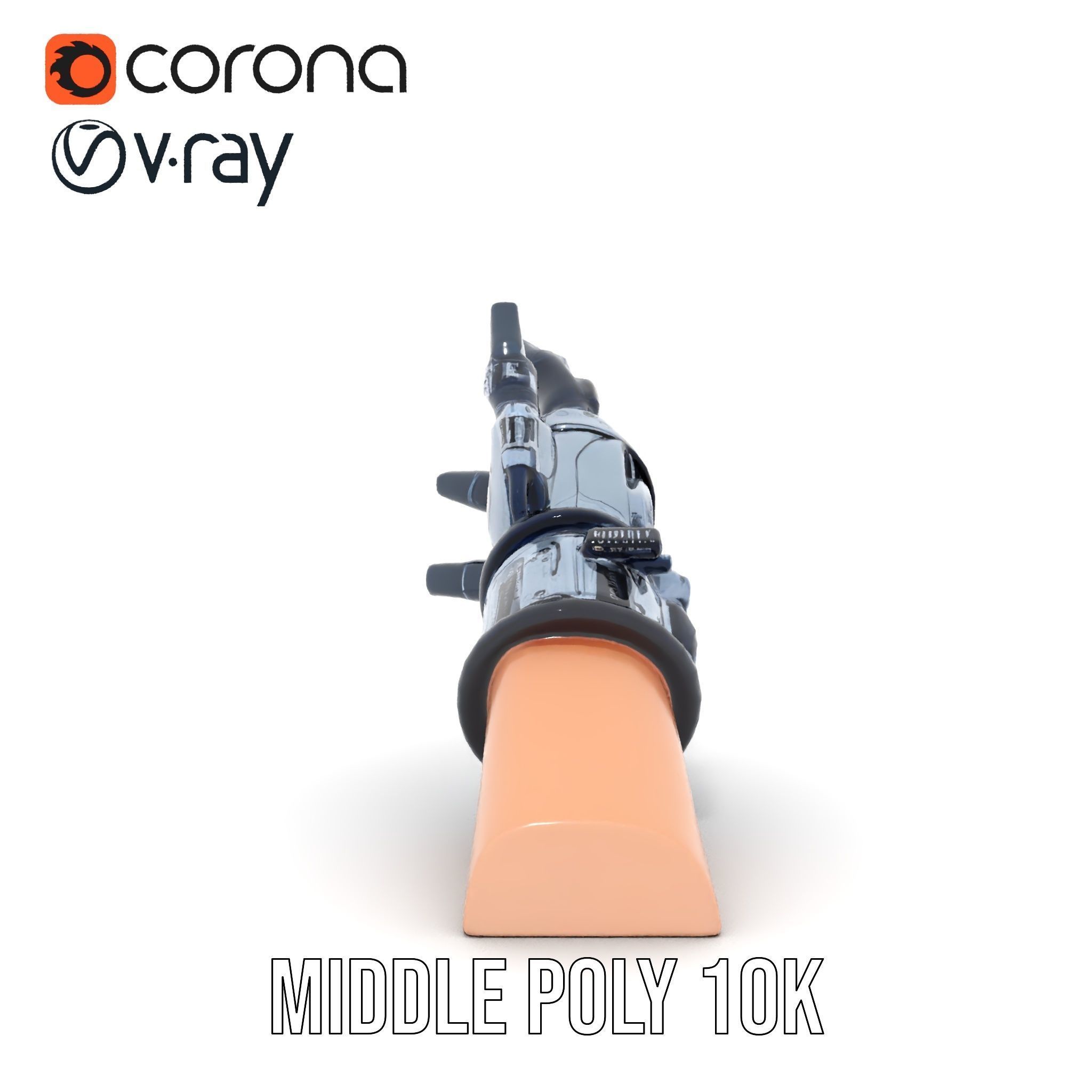 Futuristic Robotic Glove Model Pack Low-poly 3D model_15