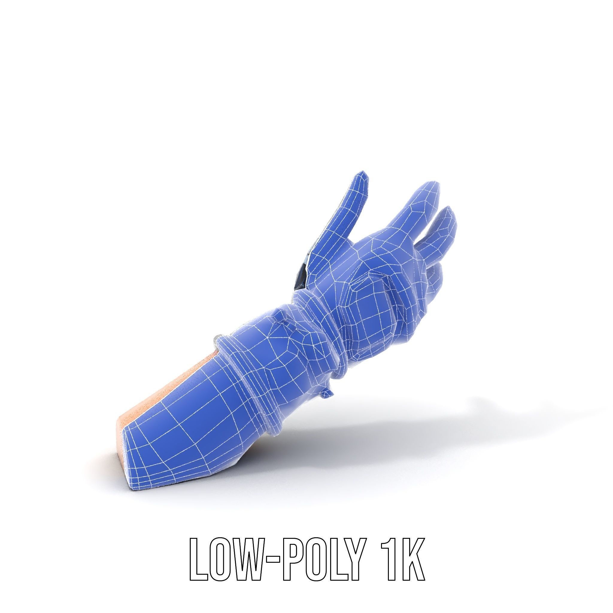Futuristic Robotic Glove Model Pack Low-poly 3D model_16