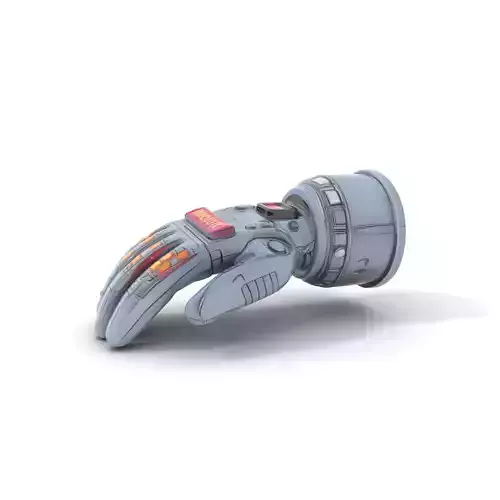 Futuristic Robotic Glove Model Pack with LED Lights