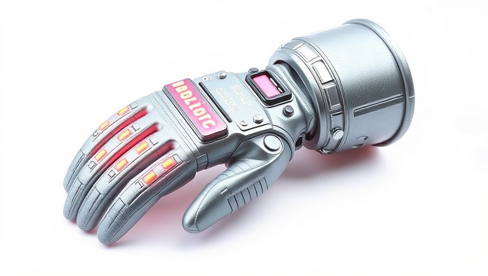 Futuristic Robotic Glove Model Pack with LED Lights Low-poly 3D model_3