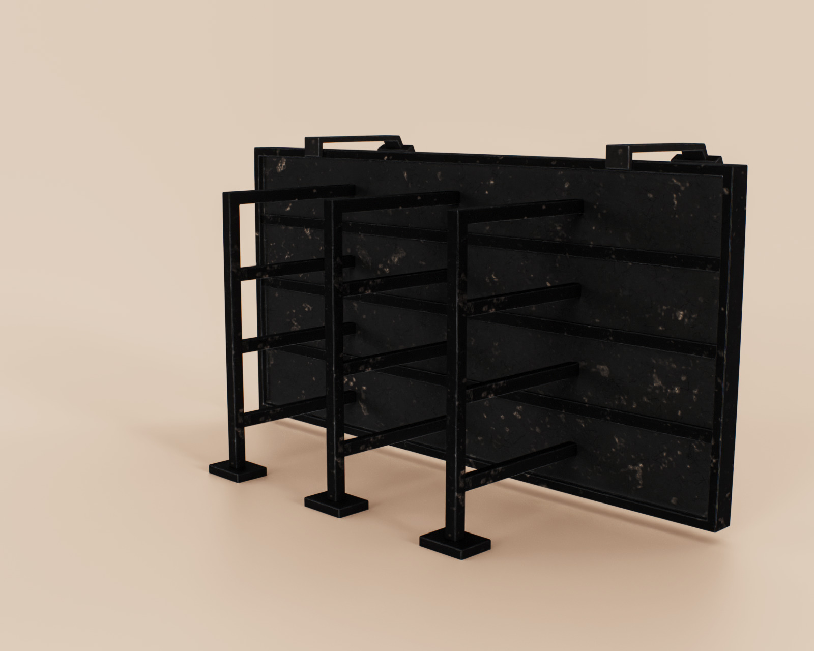 Advertising Billboard Panel Type B Low-poly 3D model_4