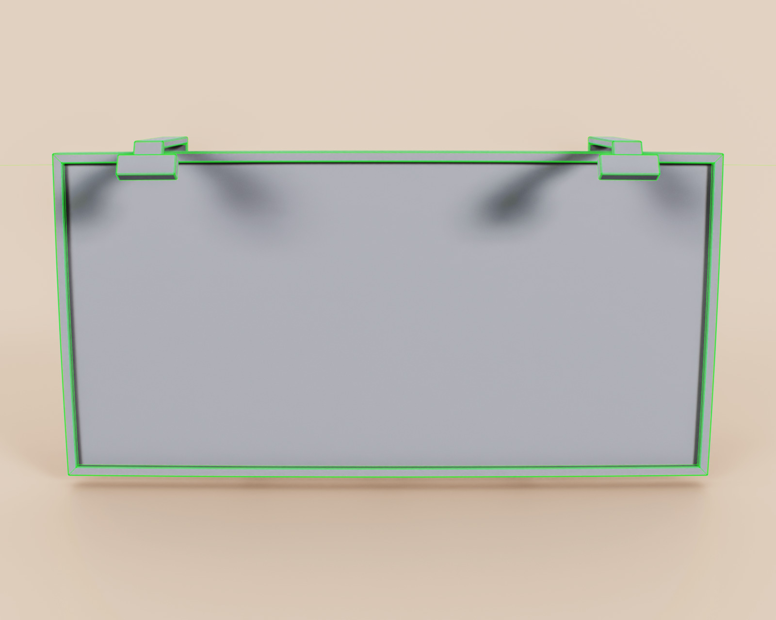 Advertising Billboard Panel Type B Low-poly 3D model_9