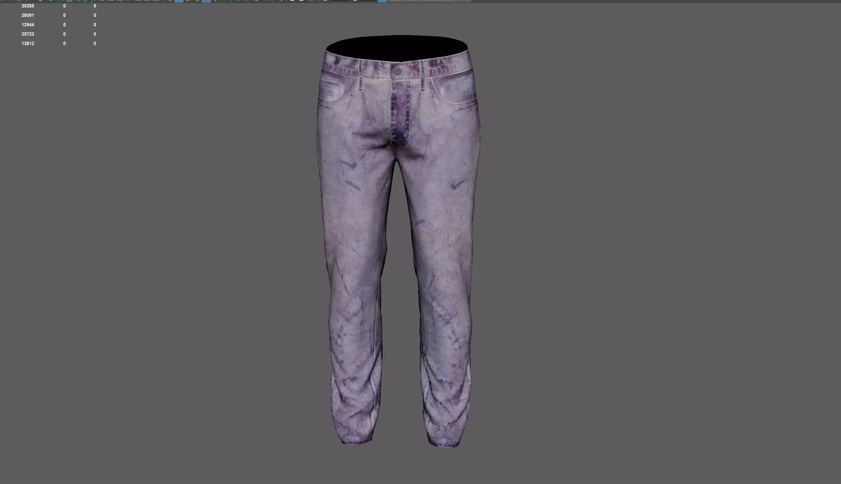 Denim dye LowPoly PBR game AR VR Free low-poly 3D model