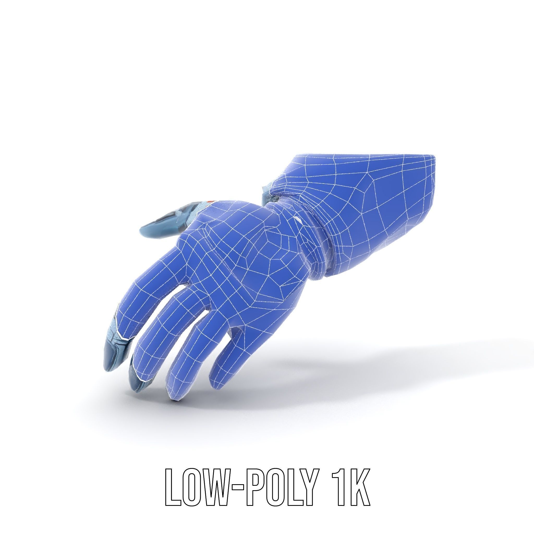 Futuristic Robotic Hand Model Pack Low-poly 3D model_29