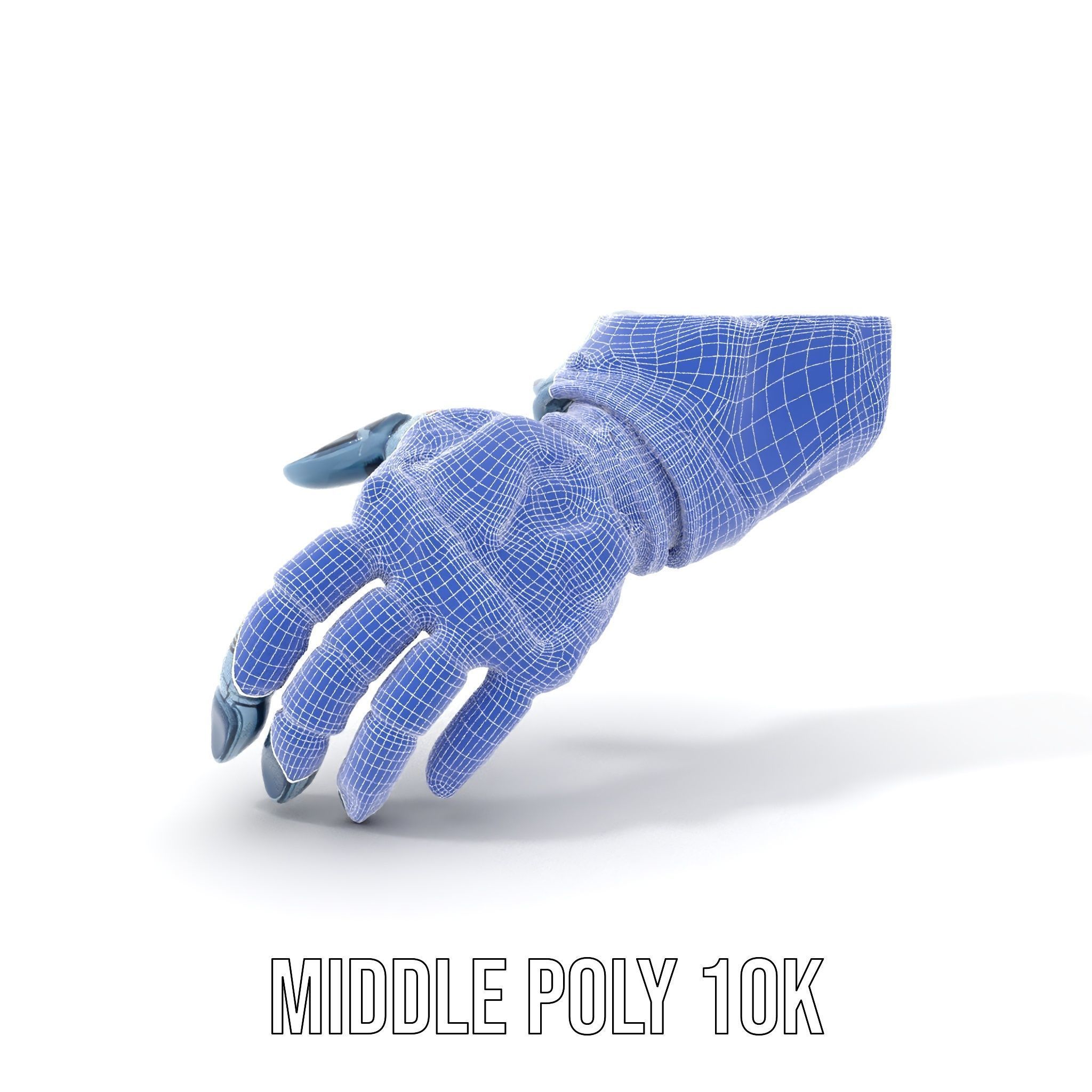 Futuristic Robotic Hand Model Pack Low-poly 3D model_17