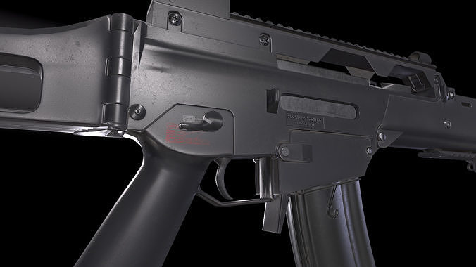 G36C Rifle Low-poly 3D model