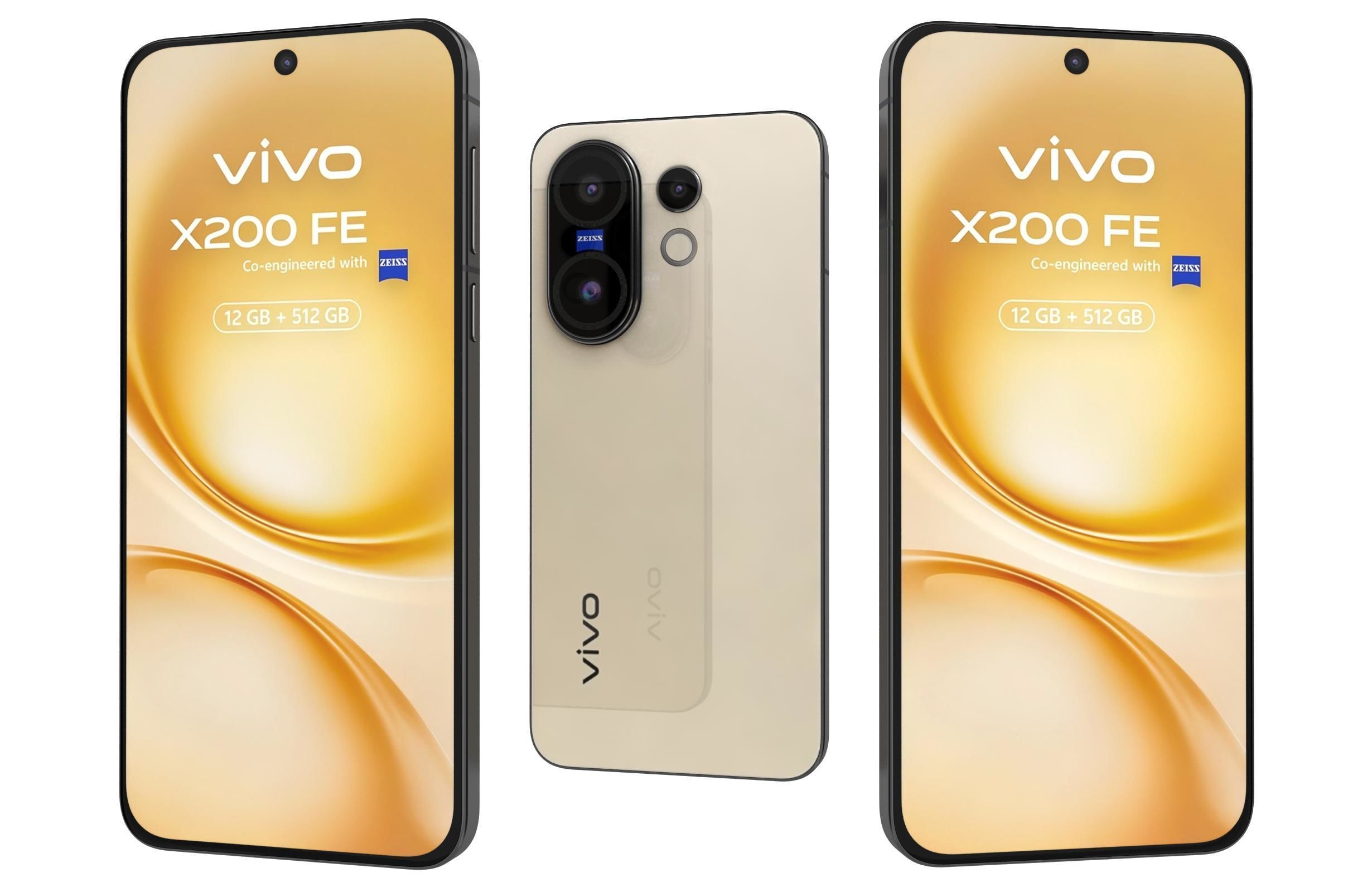 Vivo X200 FE All Colors 3D model_1
