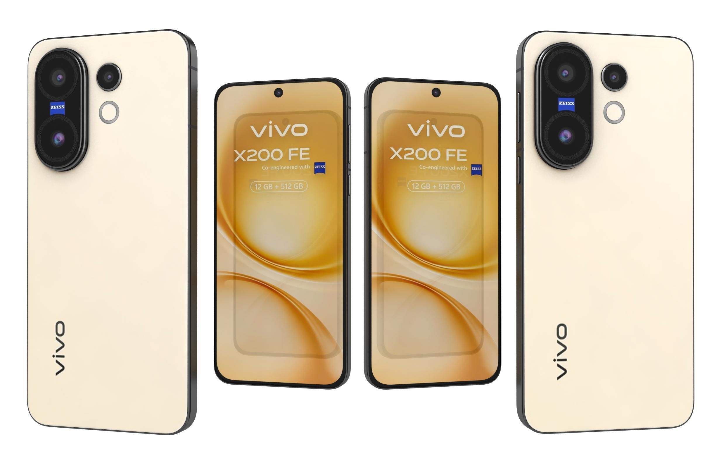 Vivo X200 FE All Colors 3D model_4