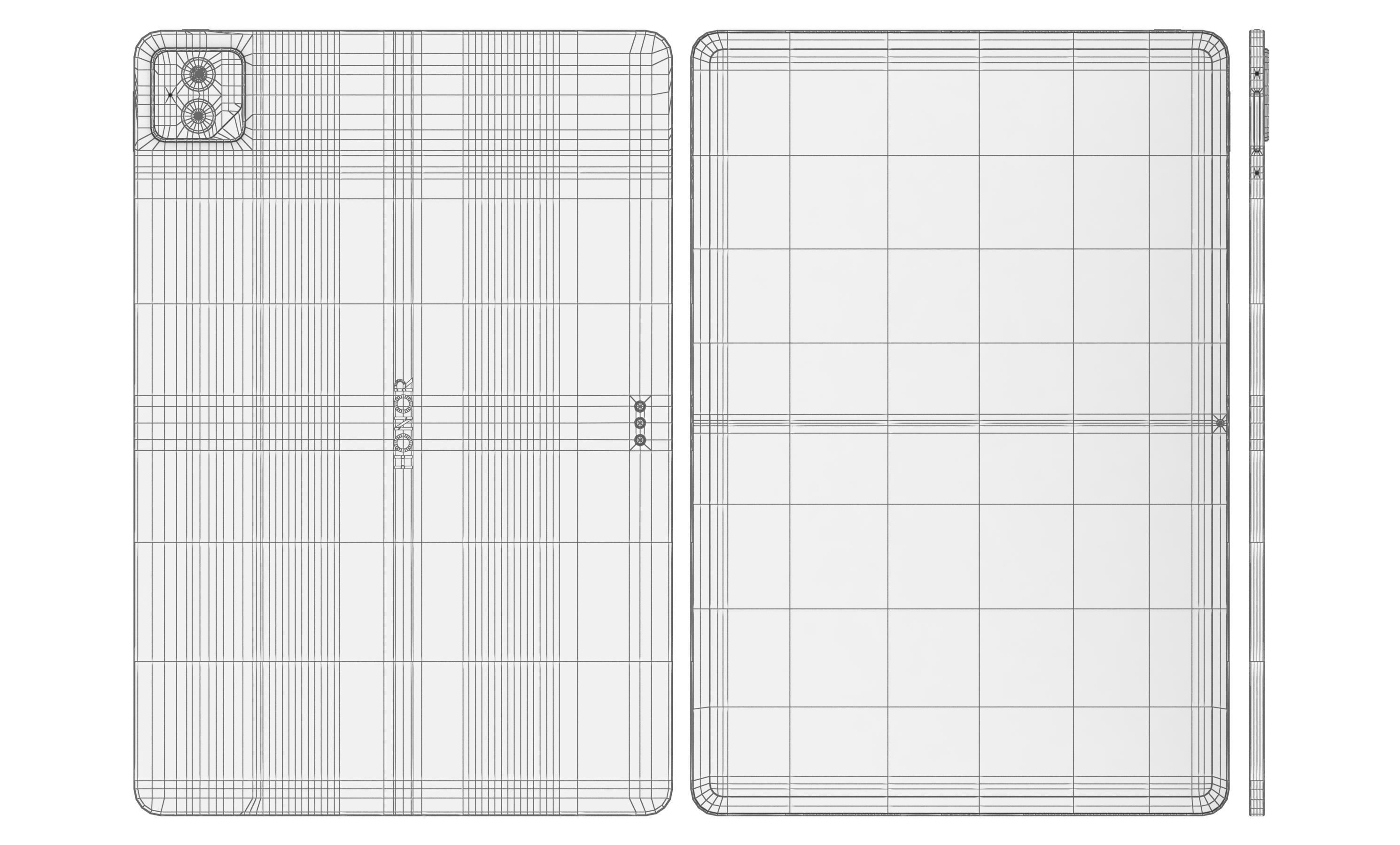 Honor Pad GT2 Pro 12 5 inch Gray And White 3D model_11