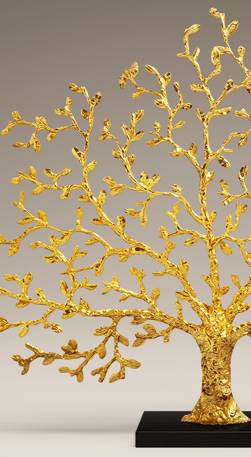 statuette tree 3D model_1