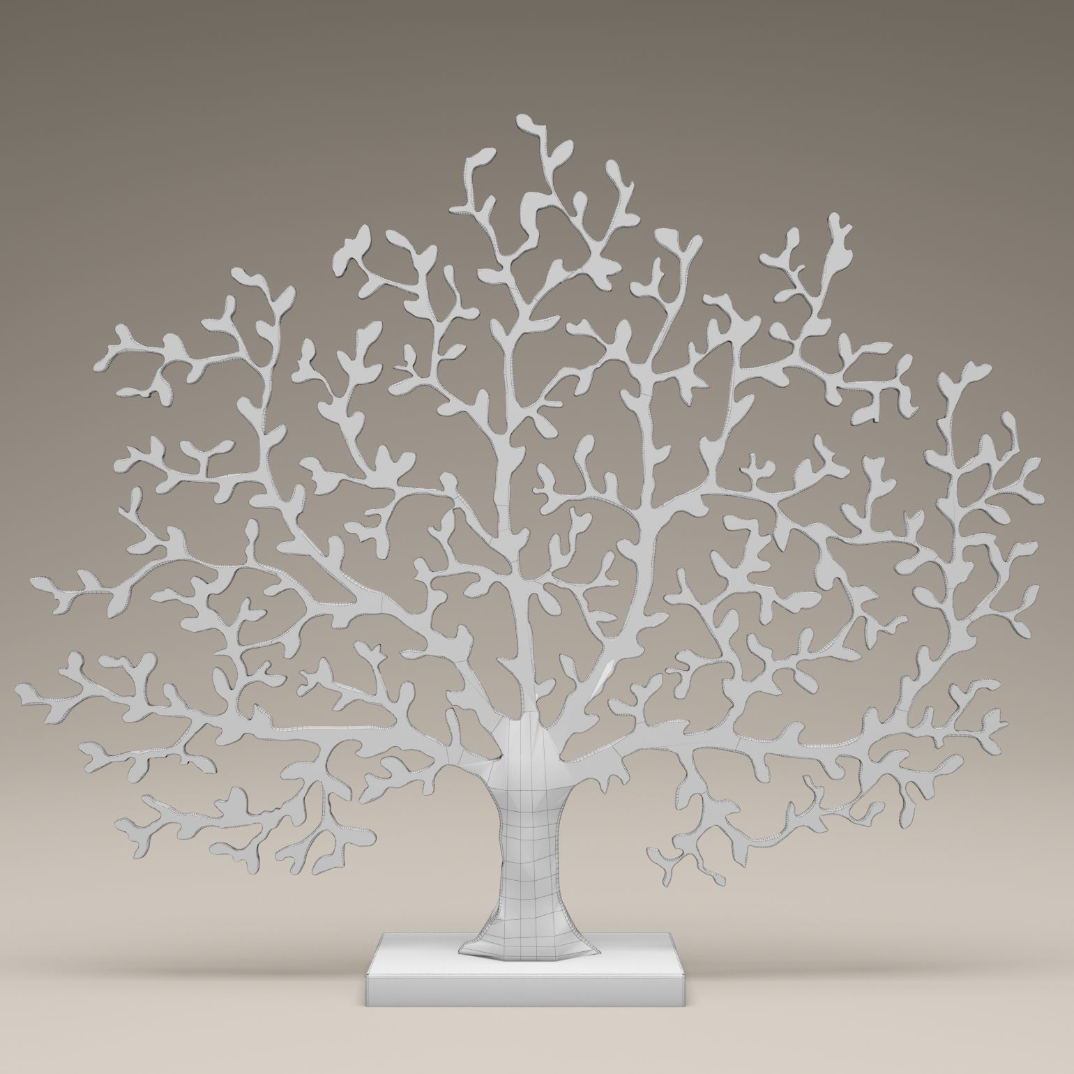 statuette tree 3D model_7