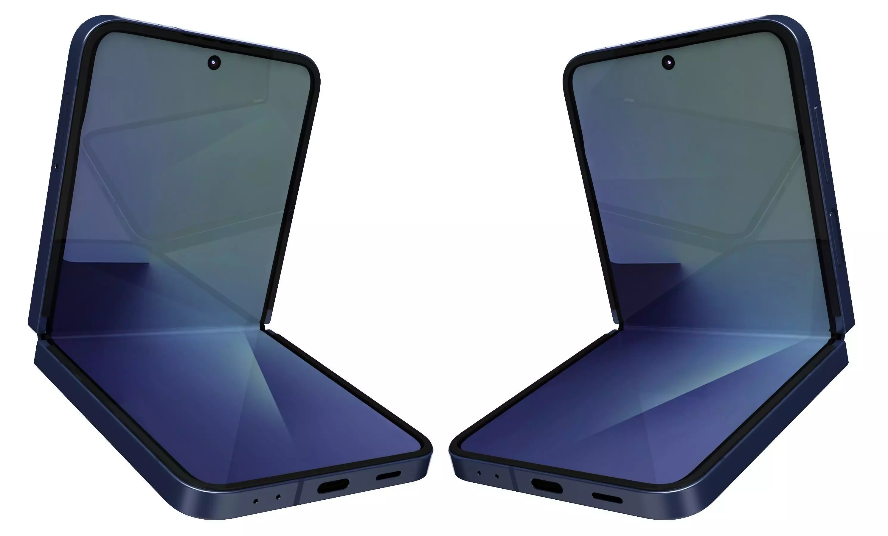 Samsung Galaxy Z Flip7 Blue Shadow 3D model_0