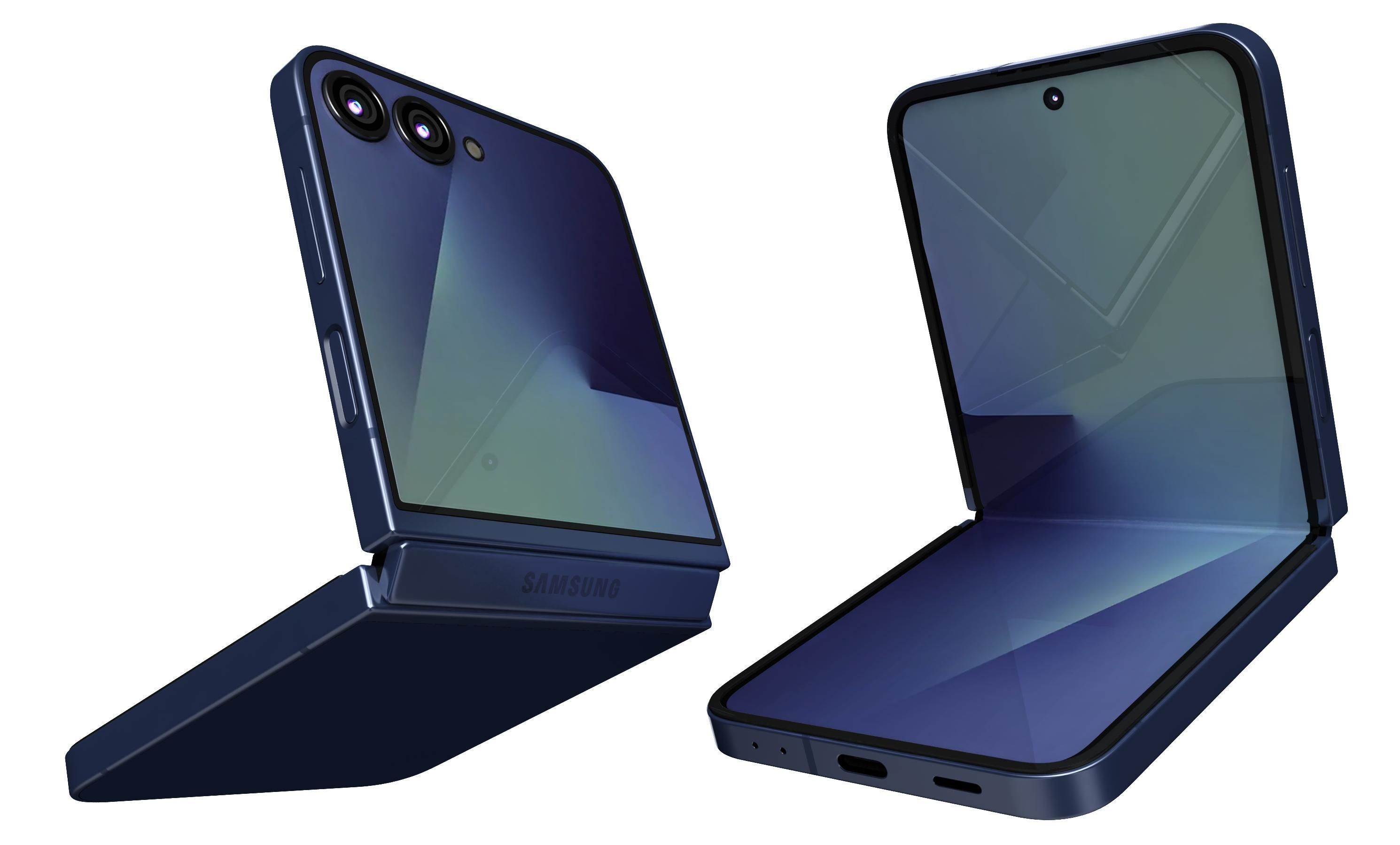 Samsung Galaxy Z Flip7 Blue Shadow 3D model_3