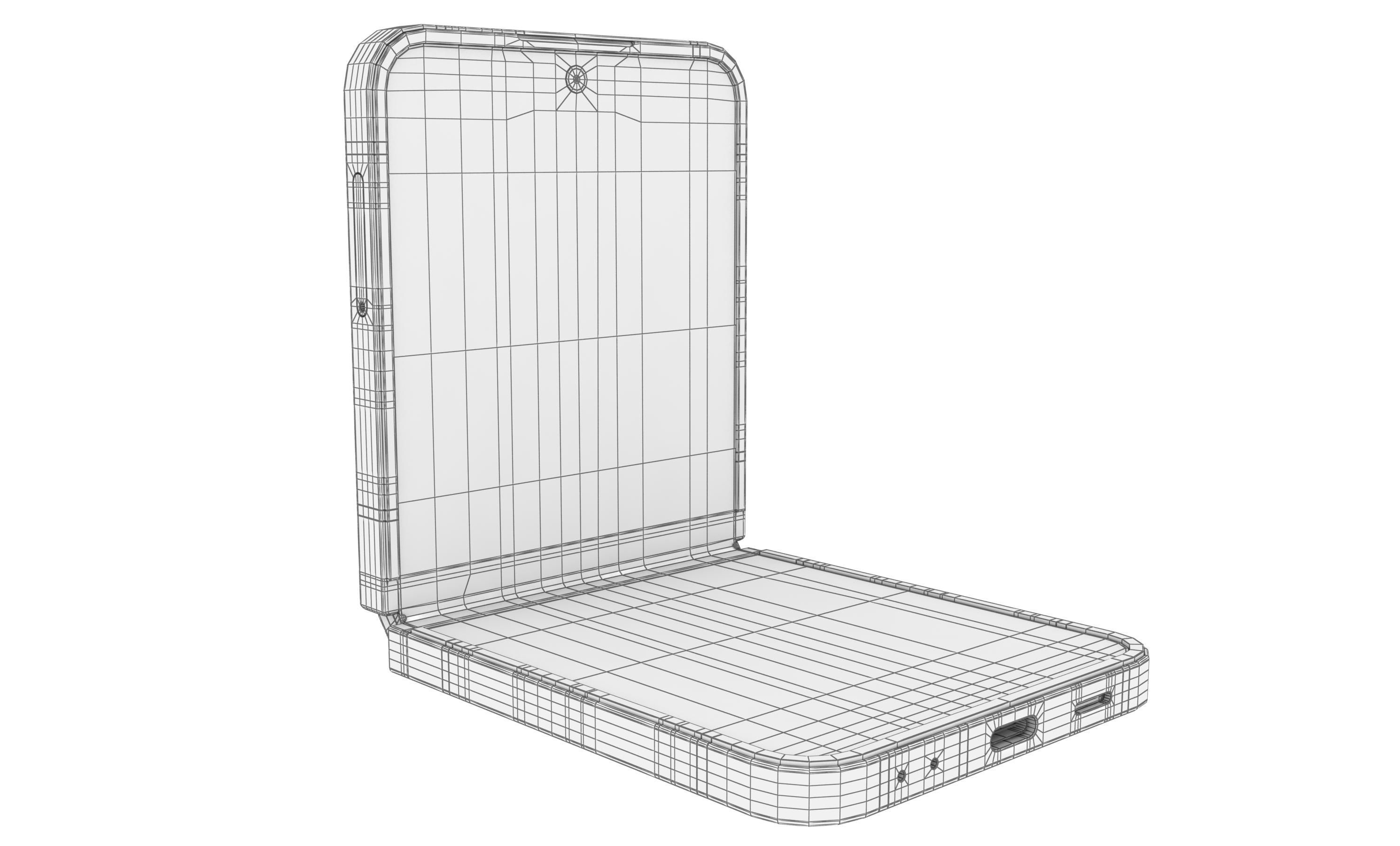 Samsung Galaxy Z Flip7 Blue Shadow 3D model_18