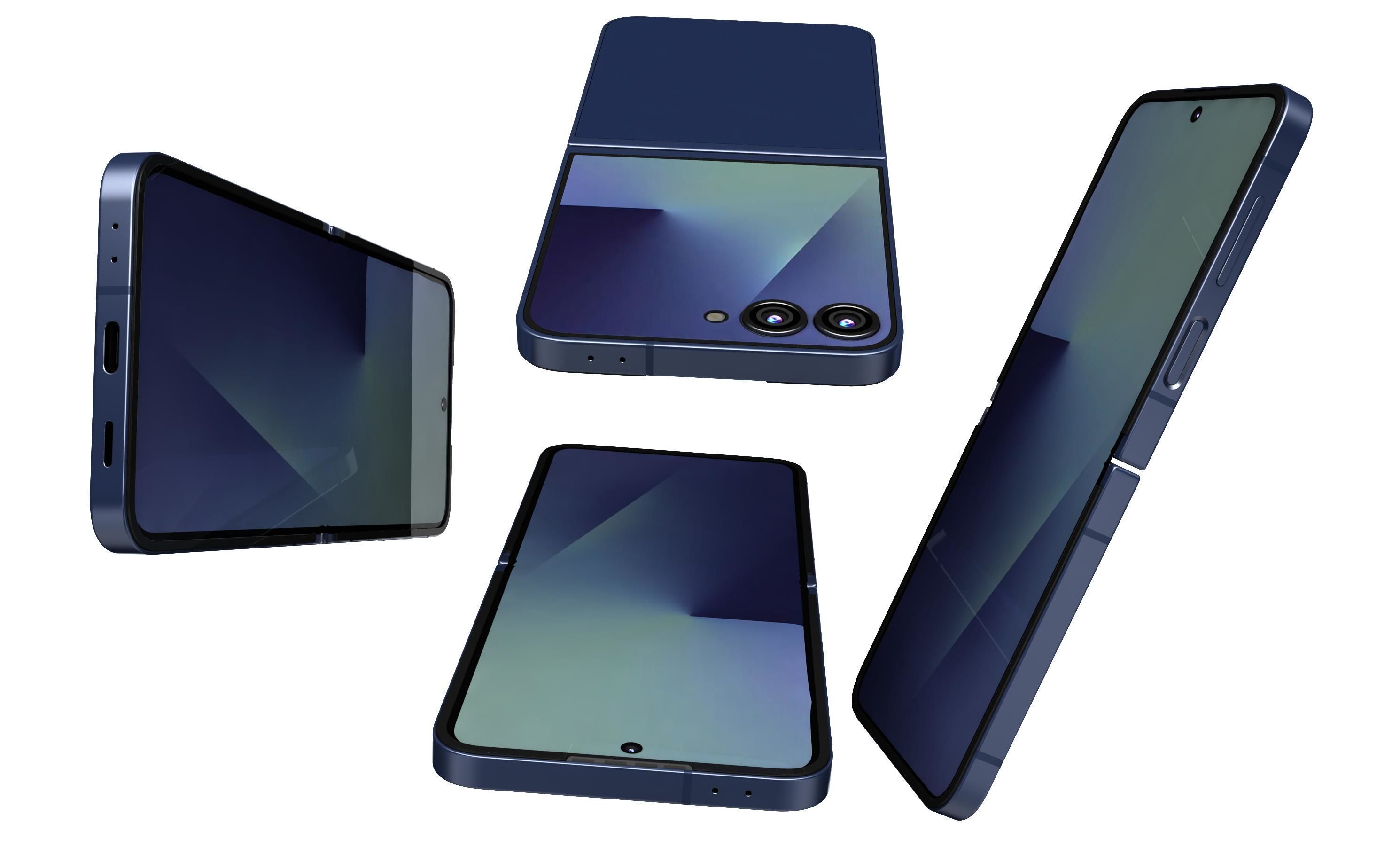 Samsung Galaxy Z Flip7 Blue Shadow 3D model_12