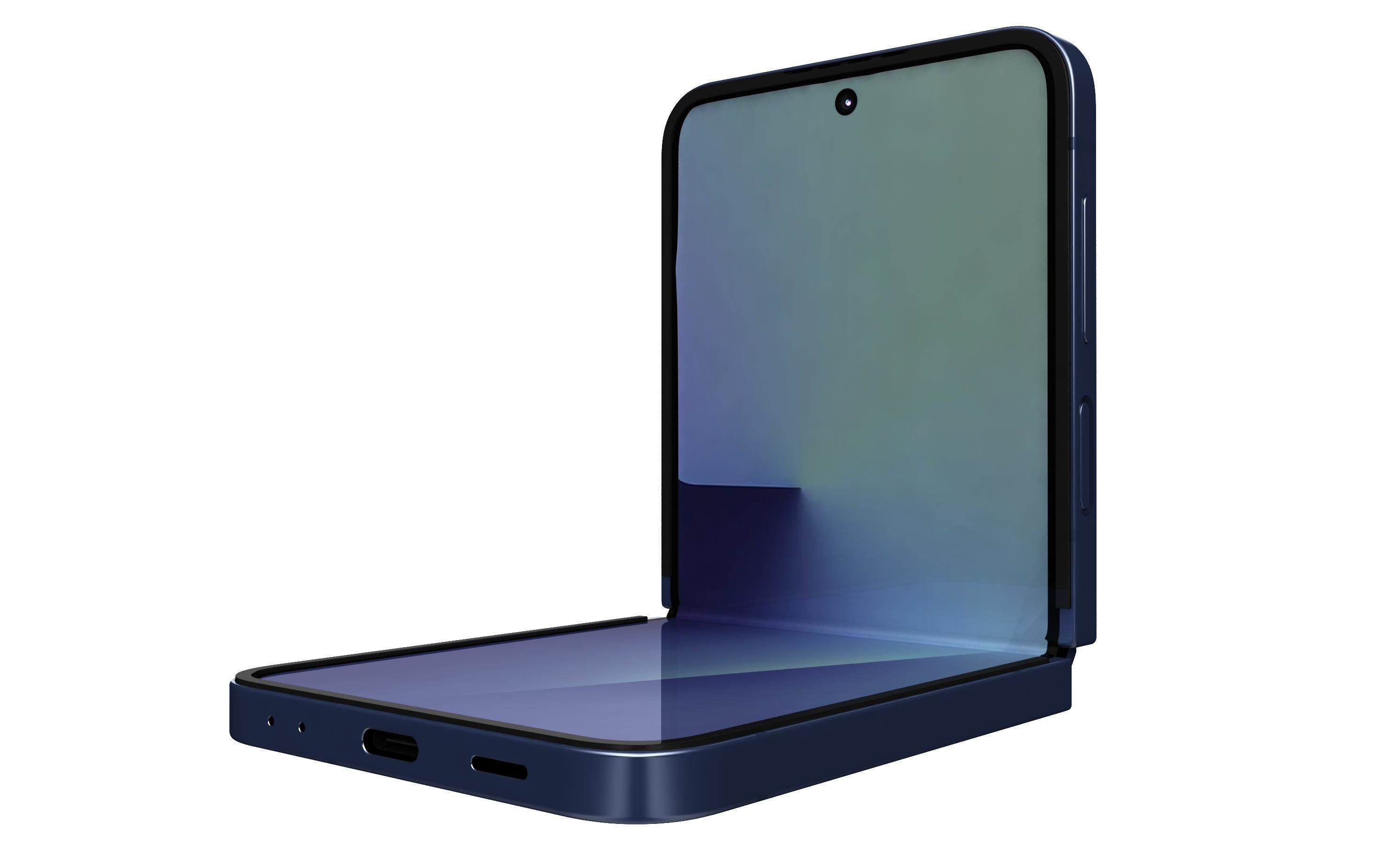 Samsung Galaxy Z Flip7 Blue Shadow 3D model_8