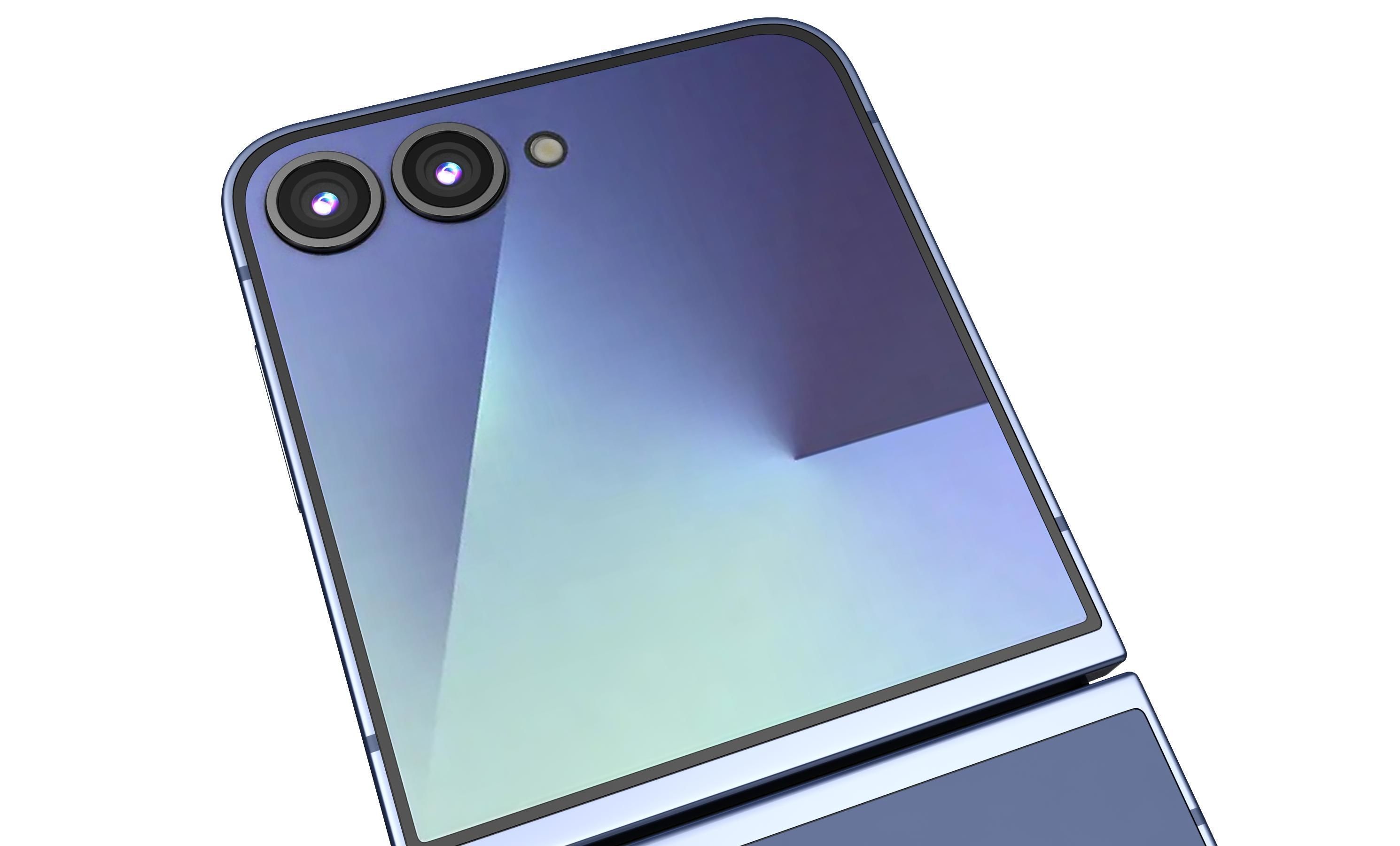 Samsung Galaxy Z Flip7 Blue Shadow 3D model_14