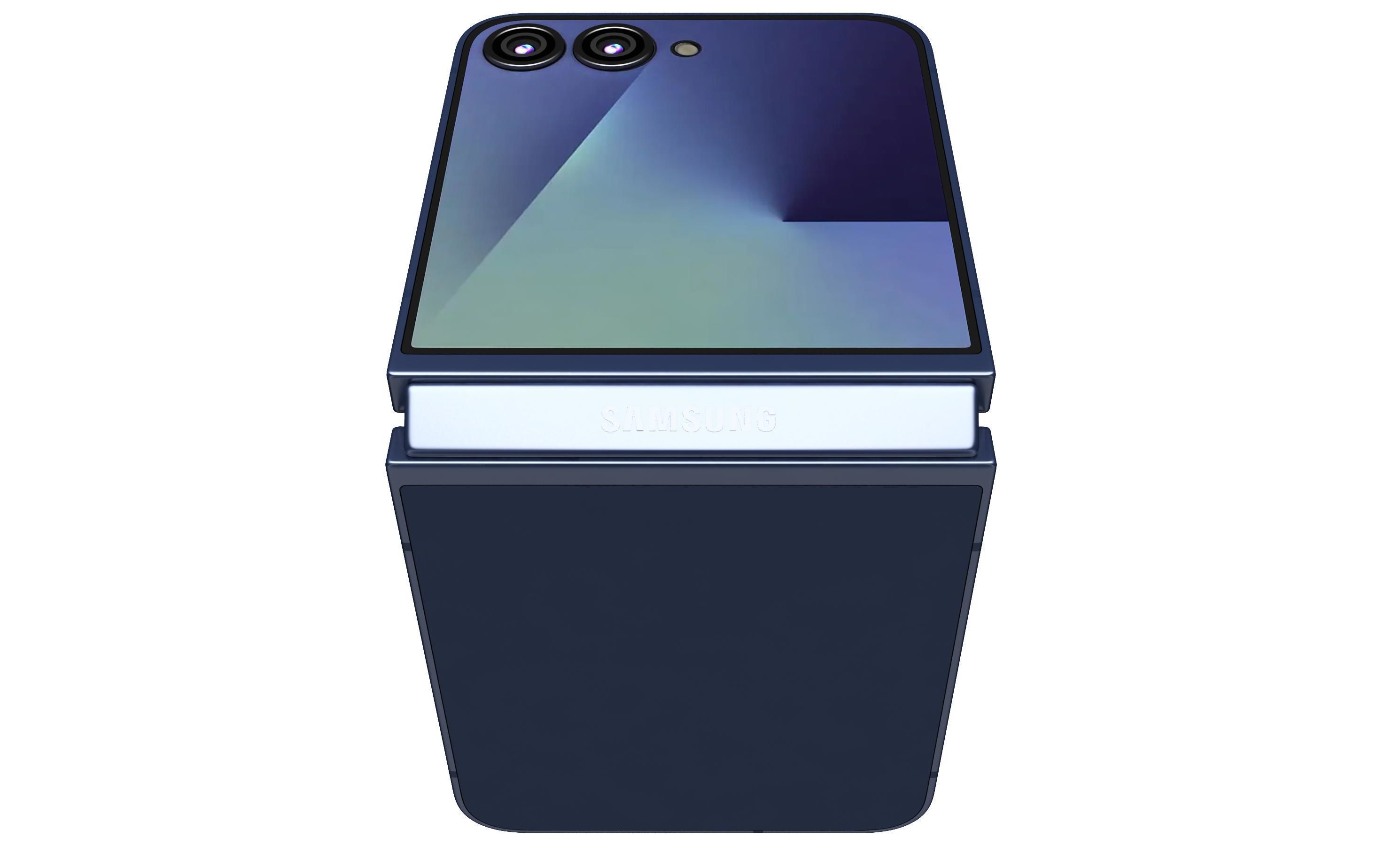 Samsung Galaxy Z Flip7 Blue Shadow 3D model_10