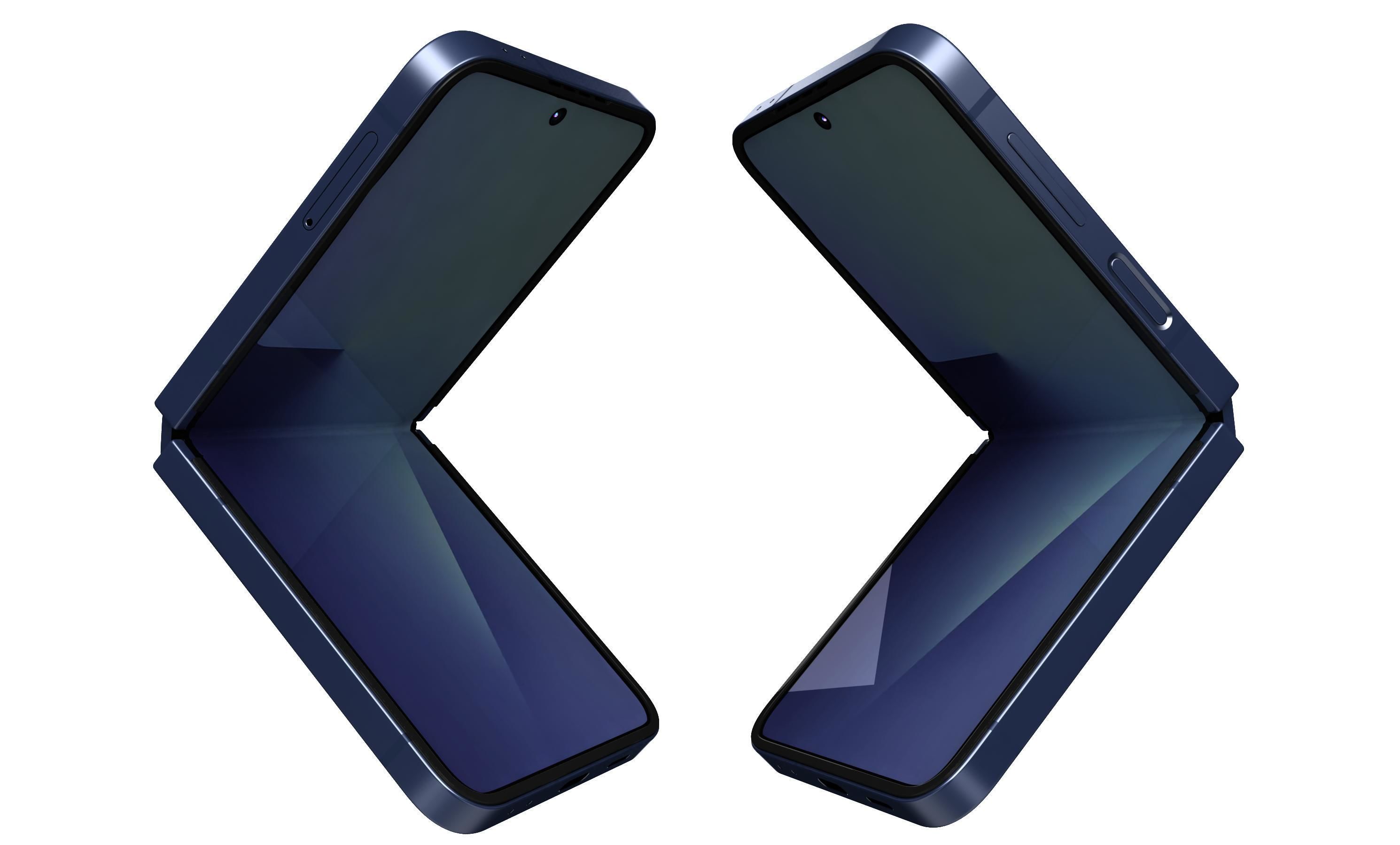 Samsung Galaxy Z Flip7 Blue Shadow 3D model_5