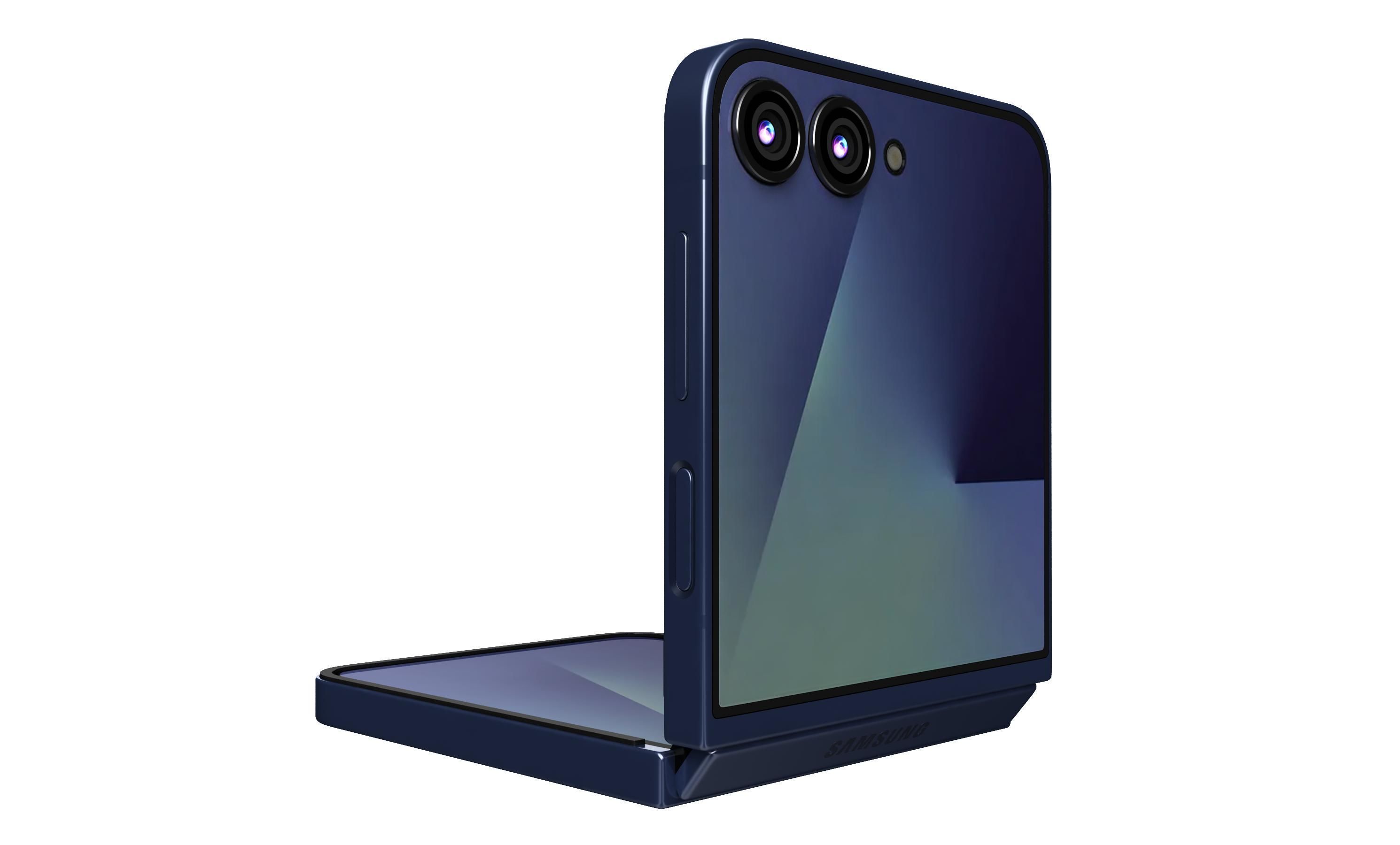 Samsung Galaxy Z Flip7 Blue Shadow 3D model_7