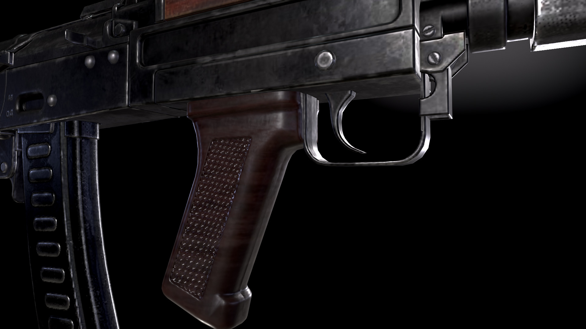 GROZA Rifle Low-poly 3D model_6