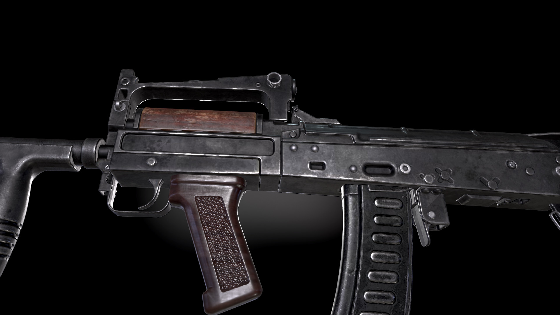 GROZA Rifle Low-poly 3D model_4