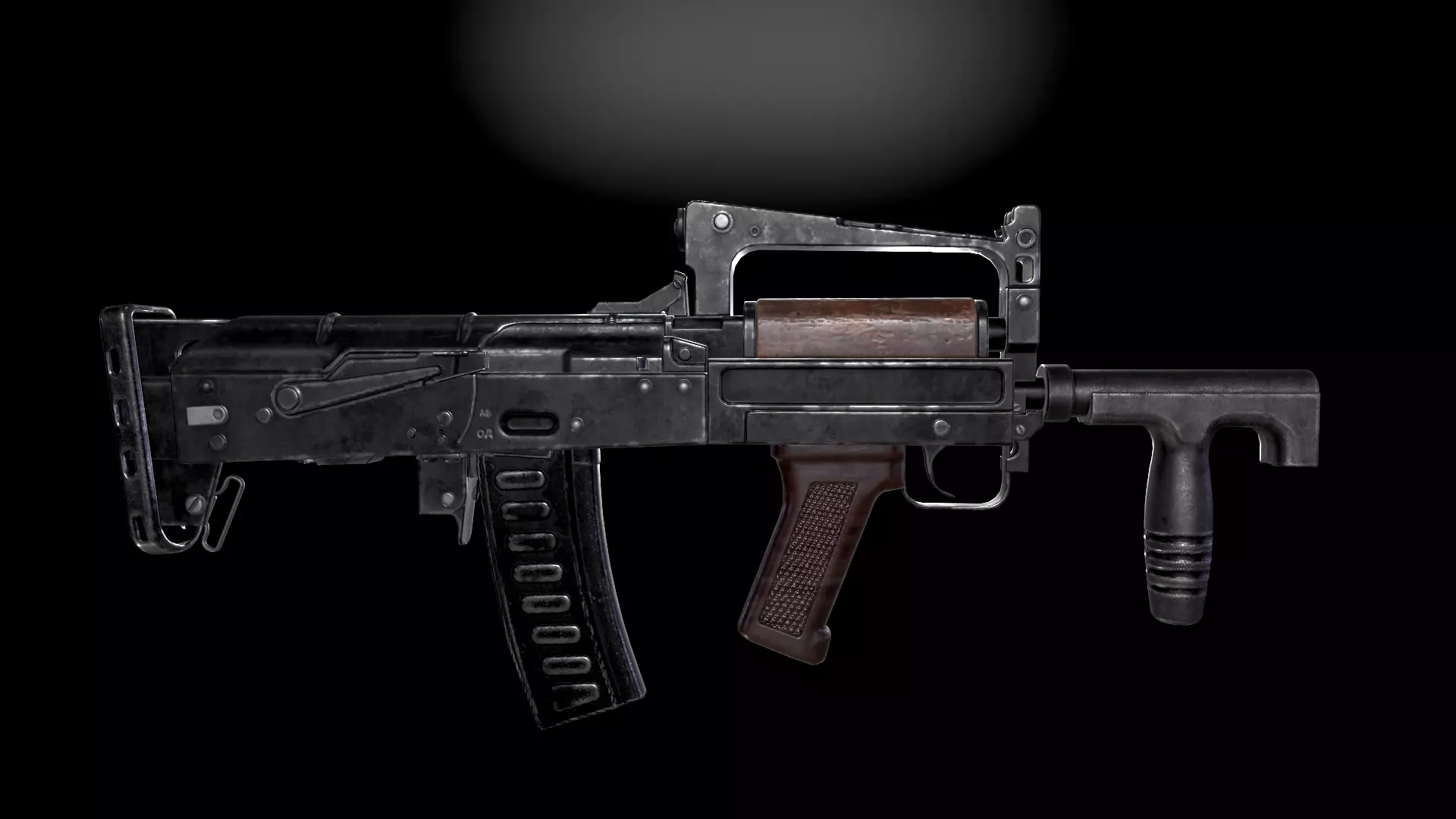 GROZA Rifle Low-poly 3D model_0