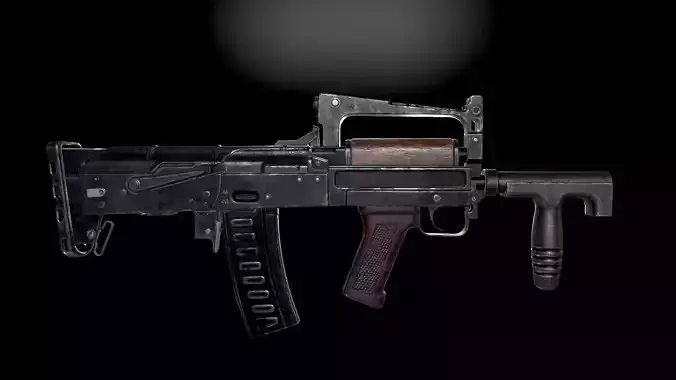 GROZA Rifle Low-poly 3D model
