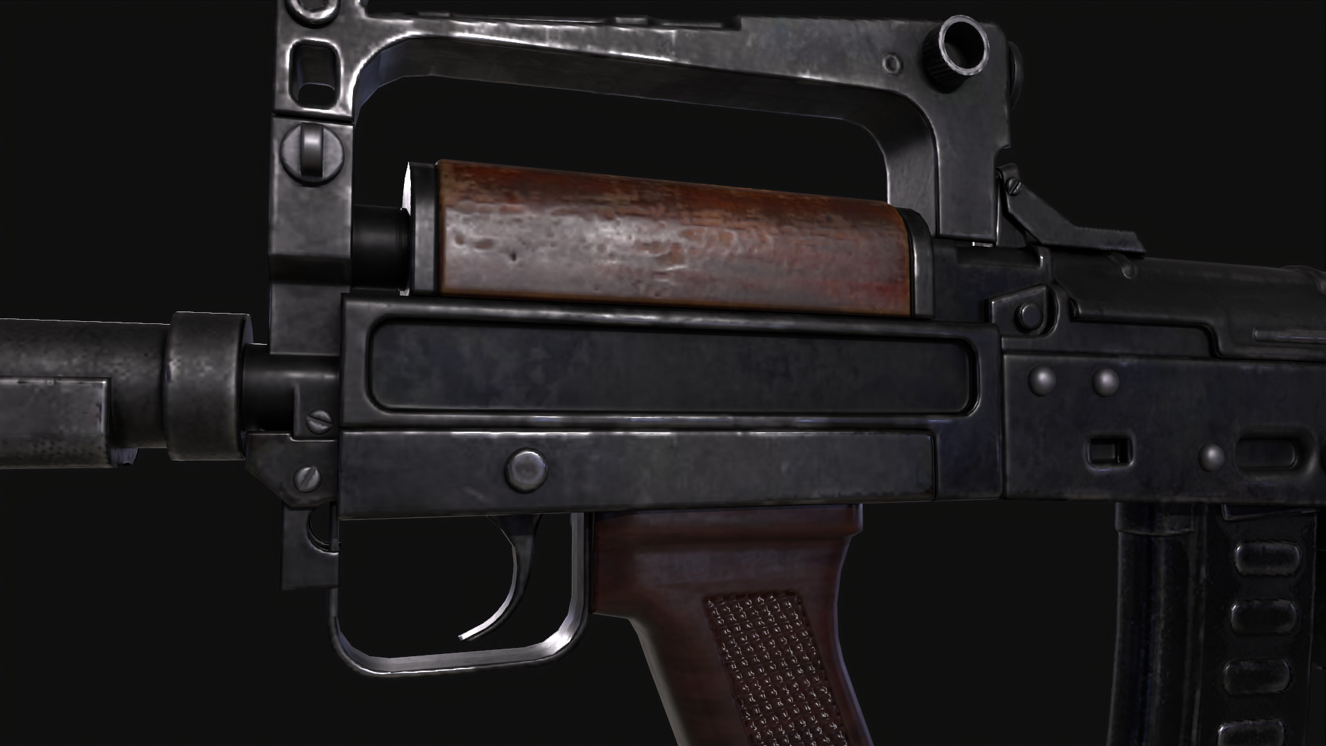 GROZA Rifle Low-poly 3D model_10