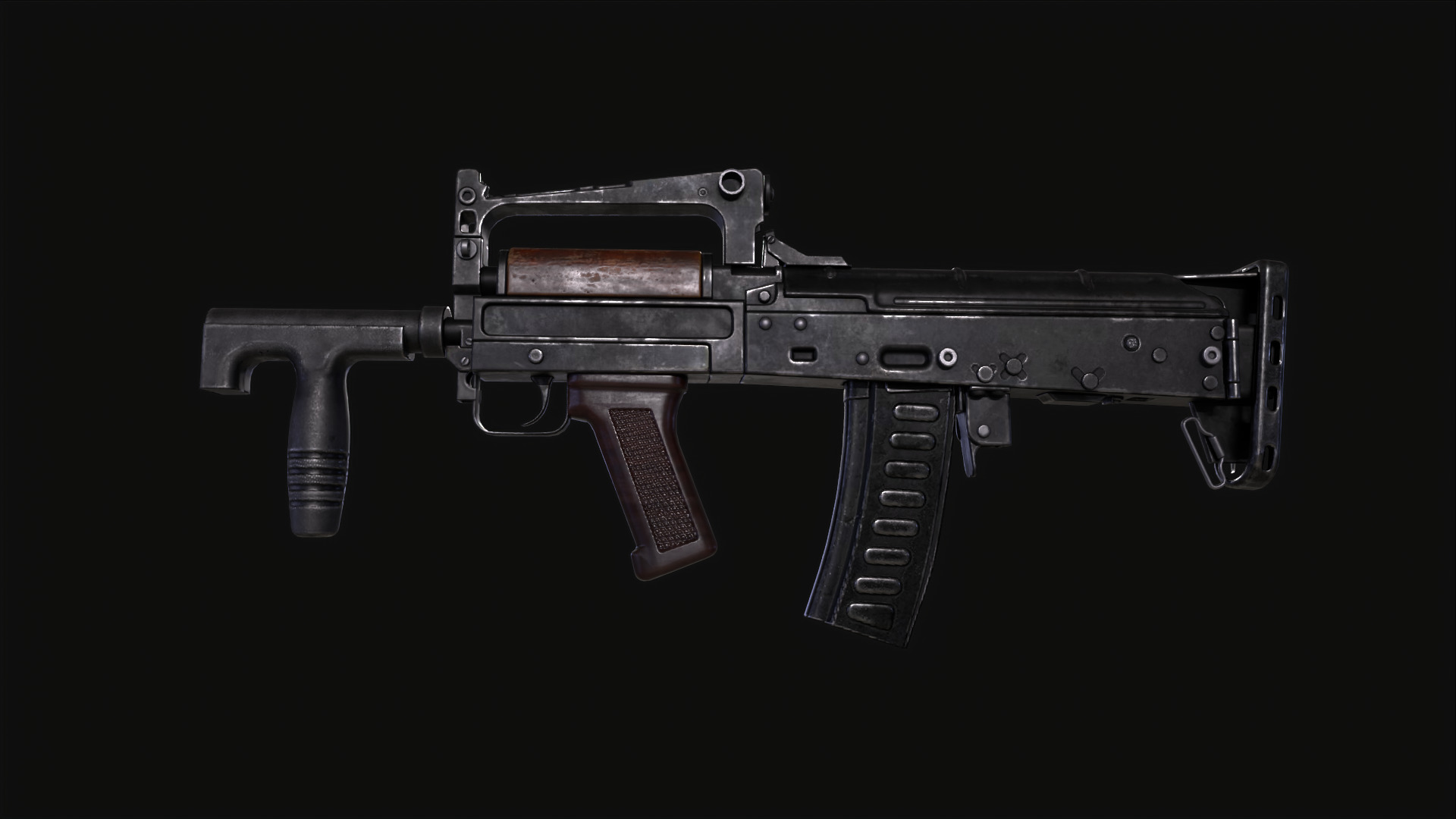 GROZA Rifle Low-poly 3D model_9