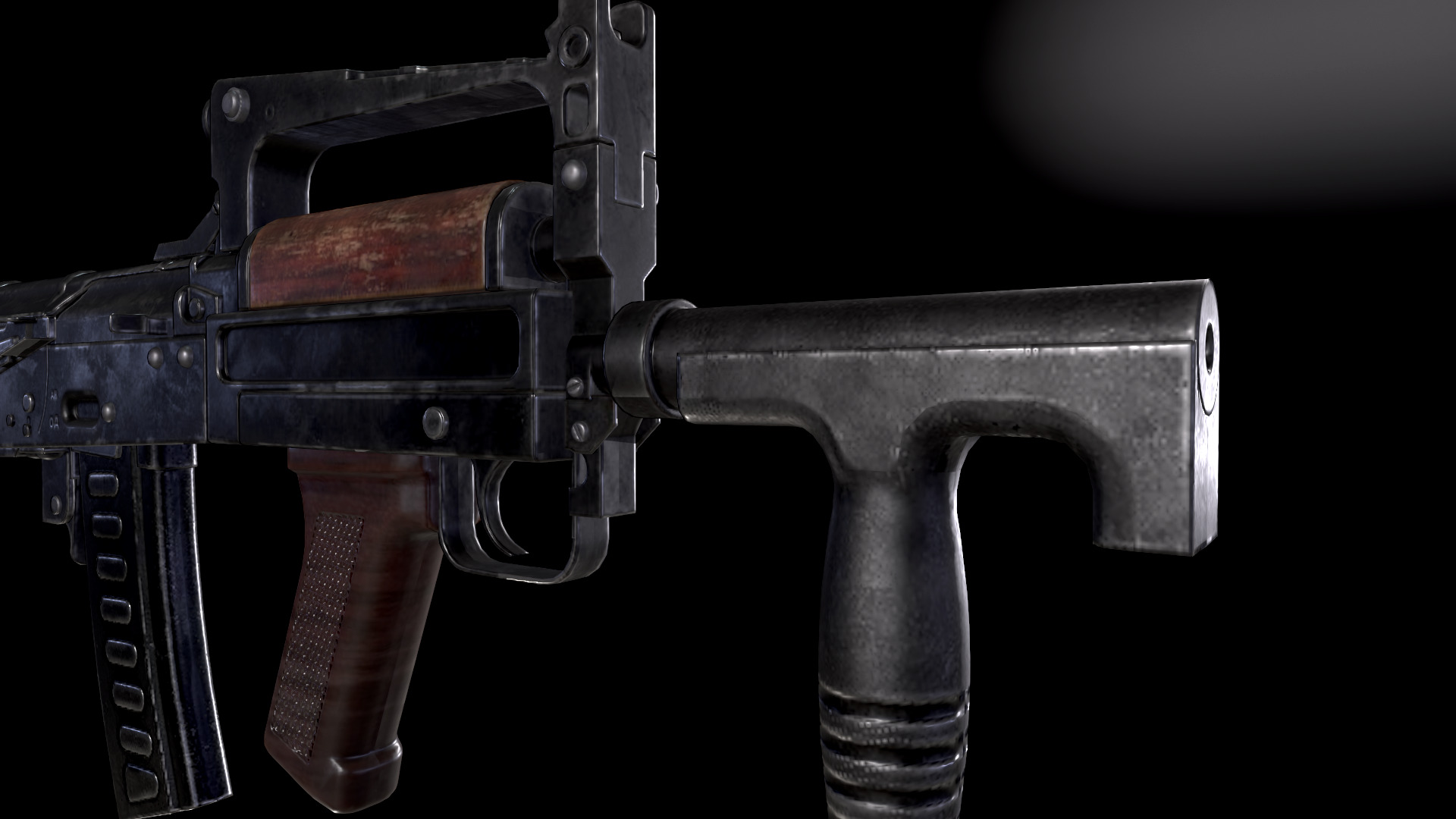 GROZA Rifle Low-poly 3D model_5