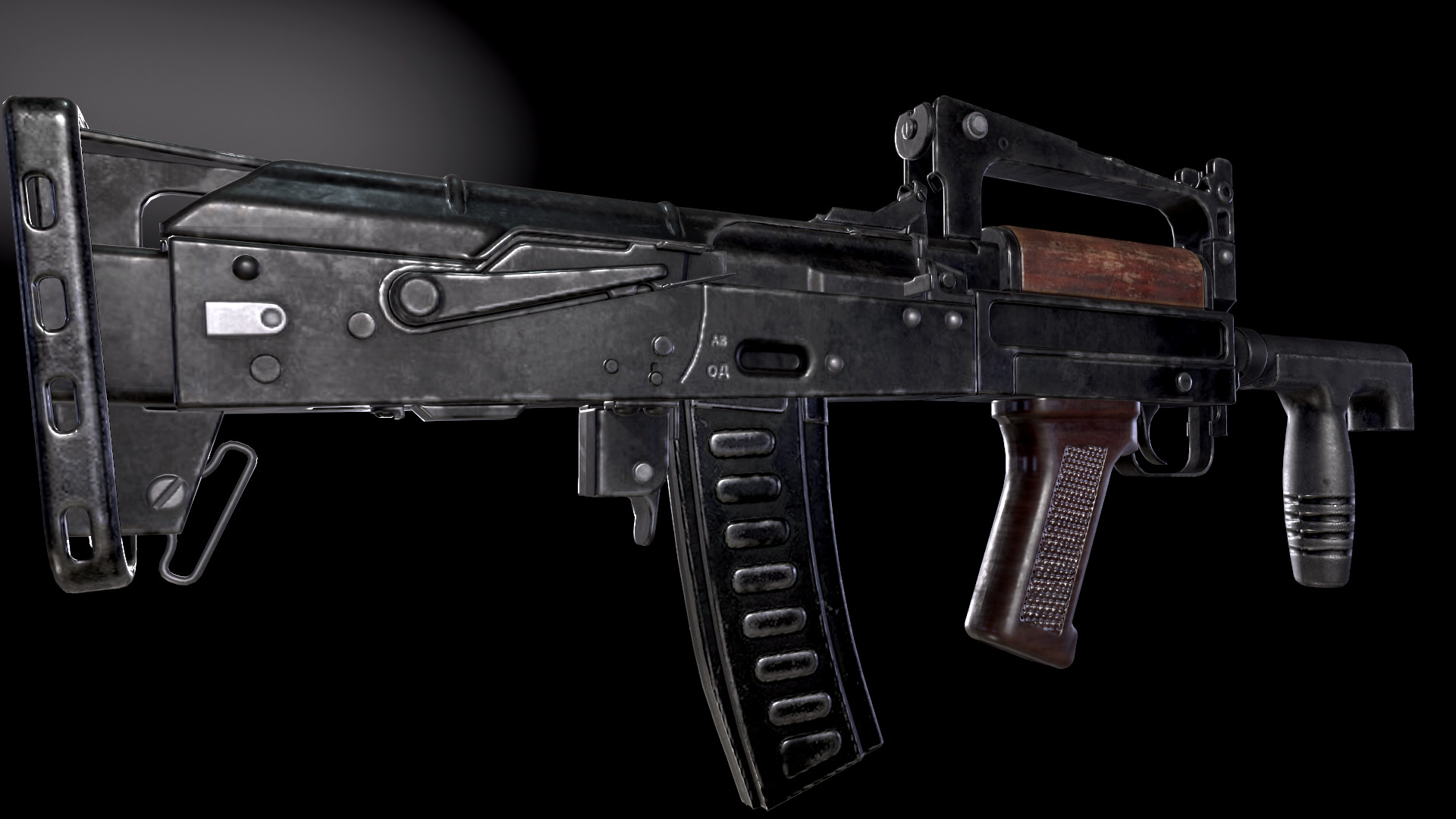 GROZA Rifle Low-poly 3D model_3