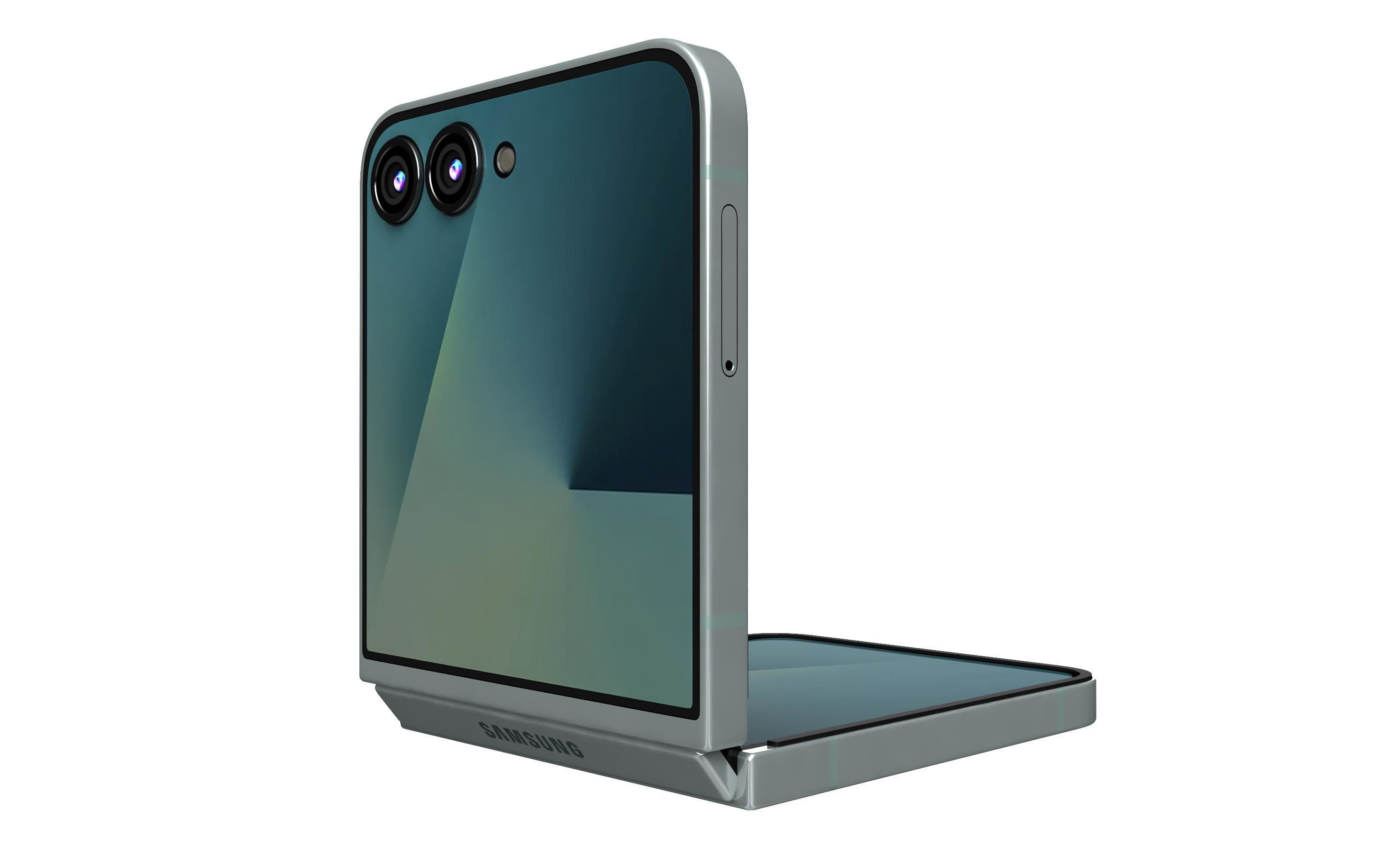 Samsung Galaxy Z Flip7 Mint 3D model_6