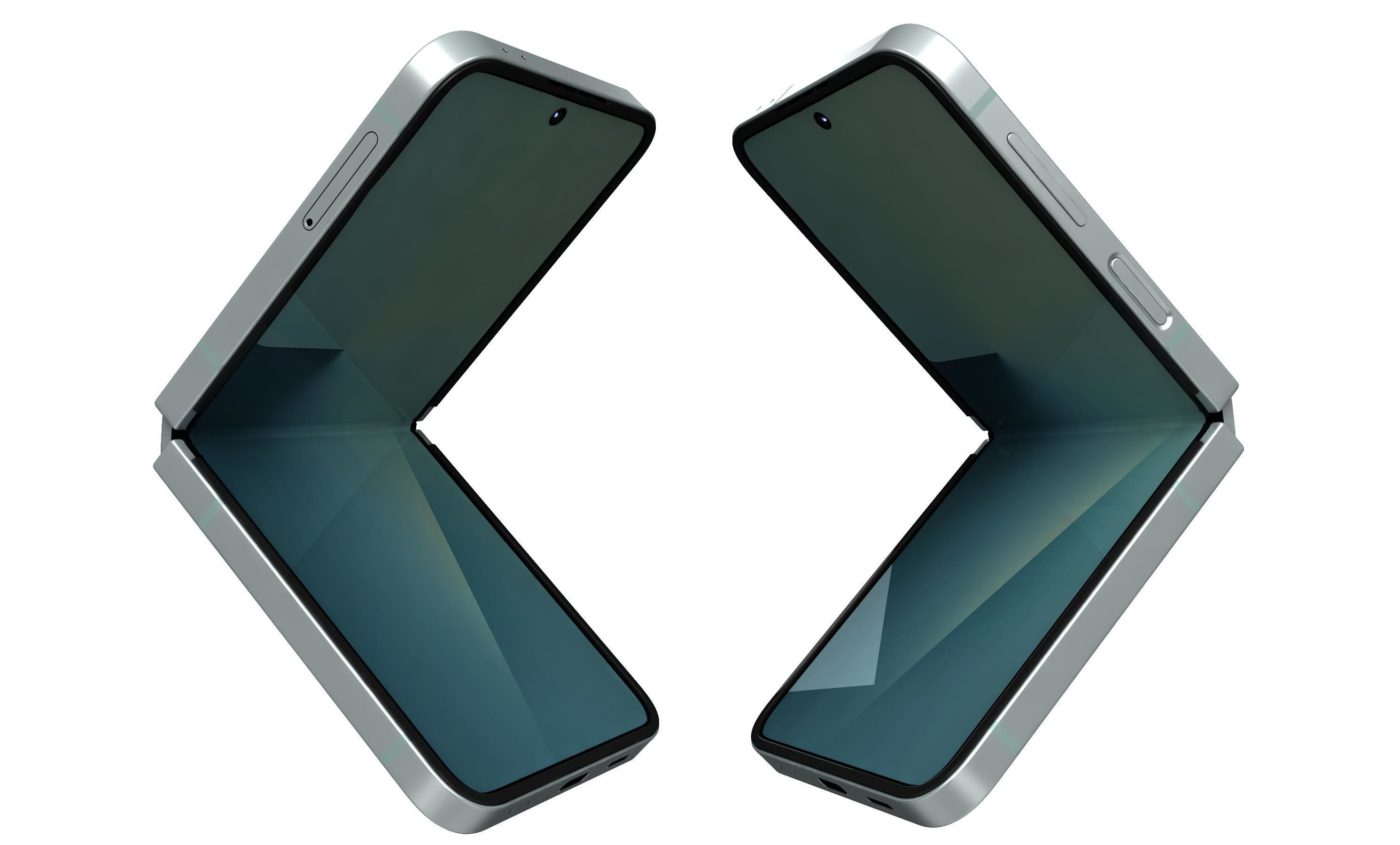 Samsung Galaxy Z Flip7 Mint 3D model_5