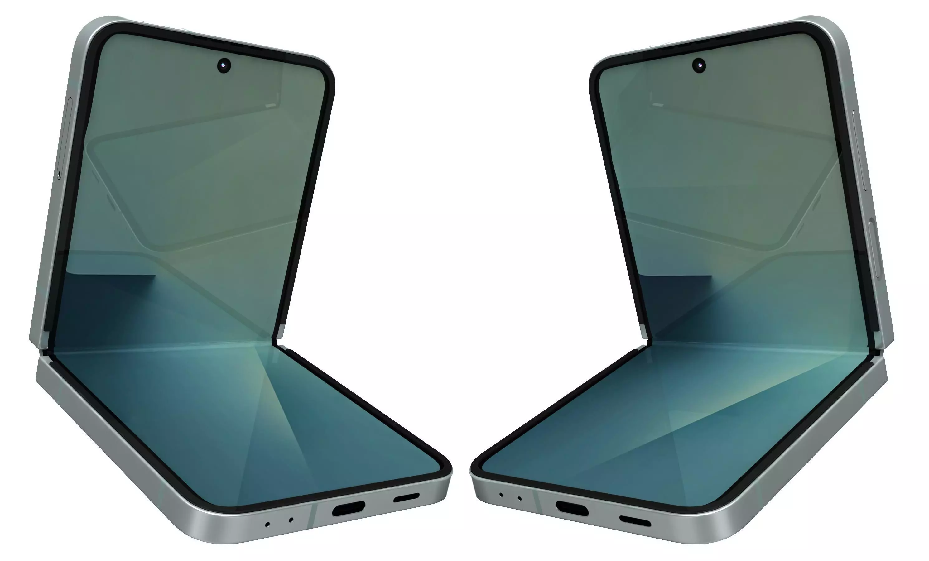 Samsung Galaxy Z Flip7 Mint 3D model_0