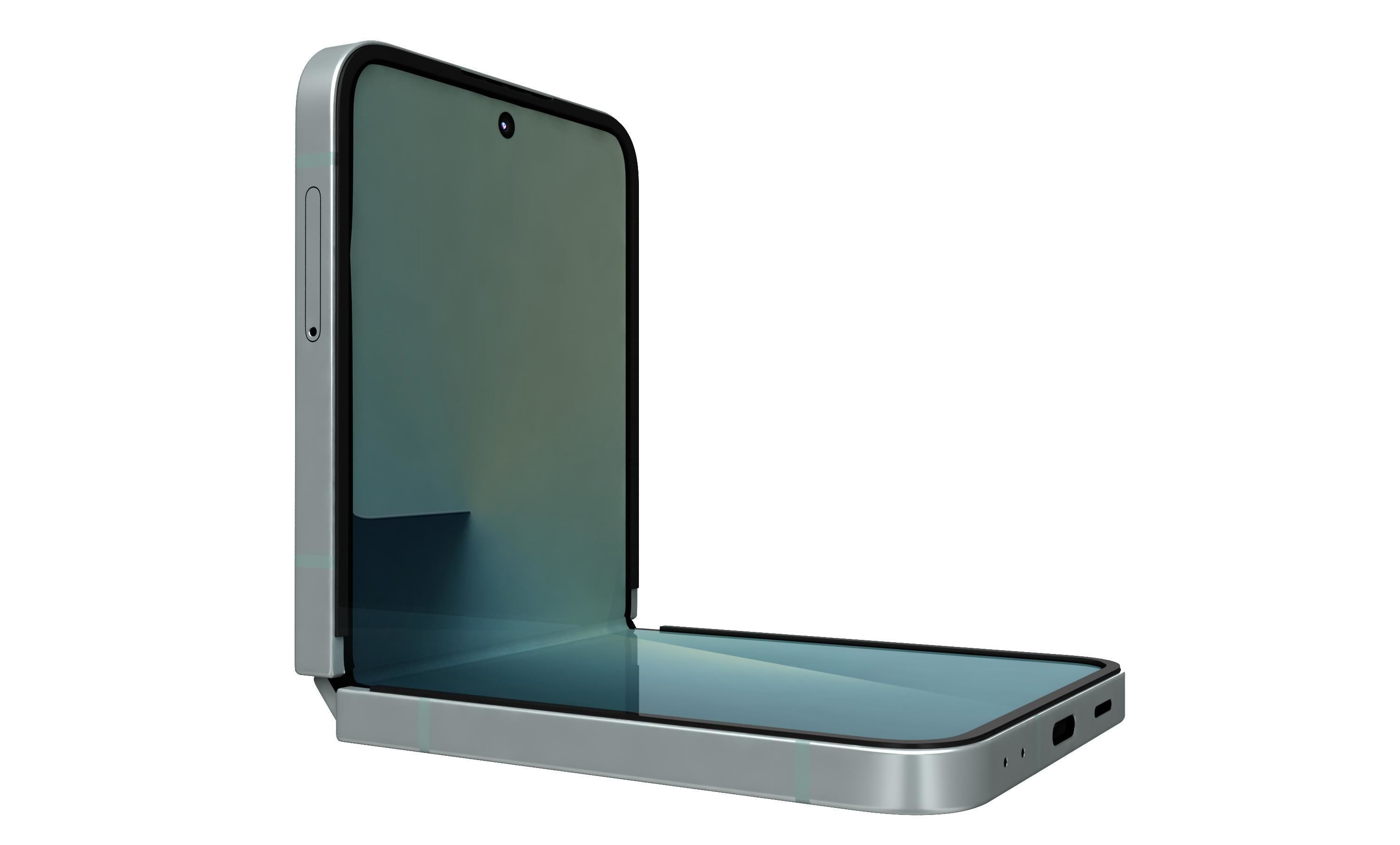 Samsung Galaxy Z Flip7 Mint 3D model_2