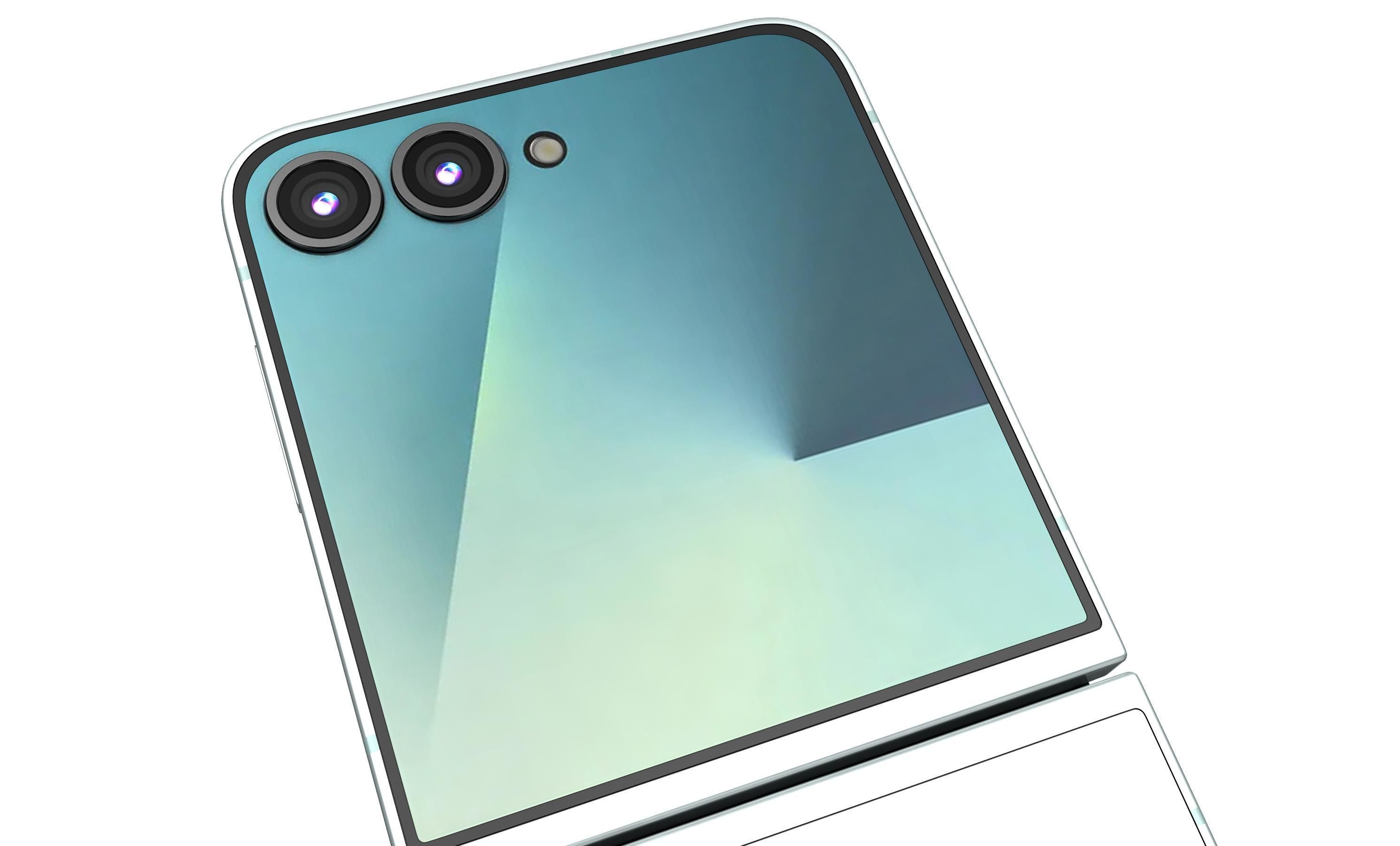 Samsung Galaxy Z Flip7 Mint 3D model_14