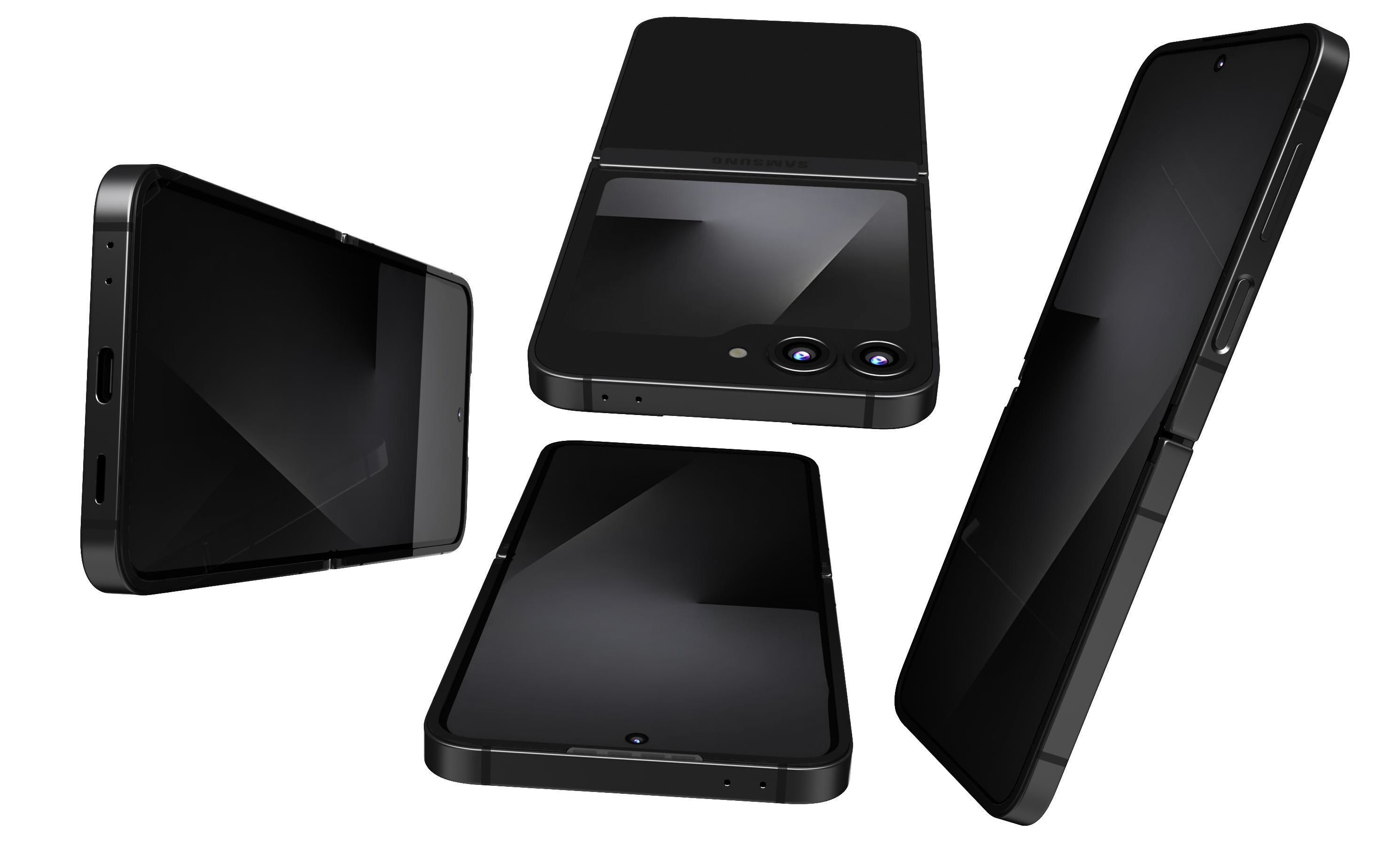 Samsung Galaxy Z Flip7 FE Black 3D model_10