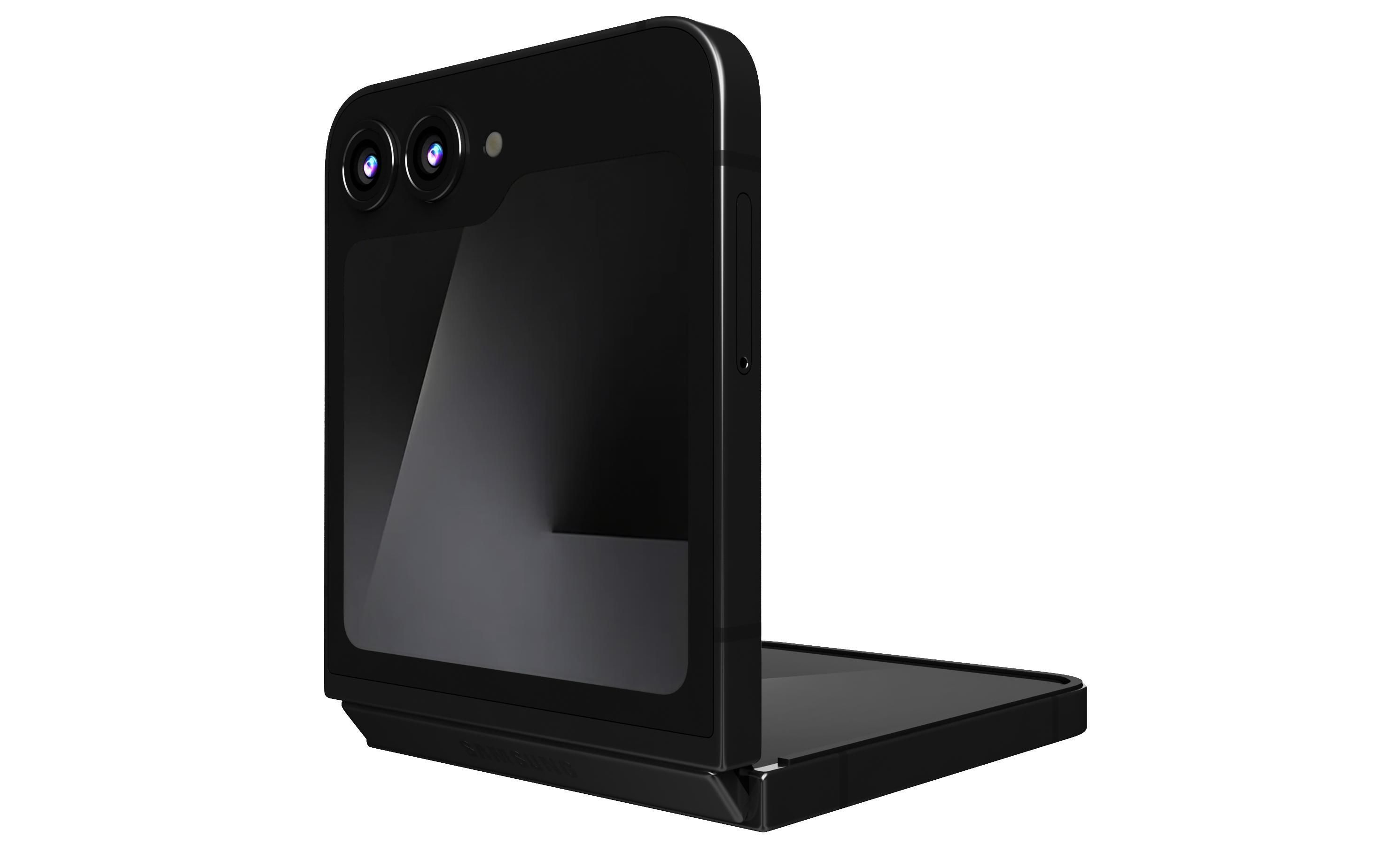 Samsung Galaxy Z Flip7 FE Black 3D model_1