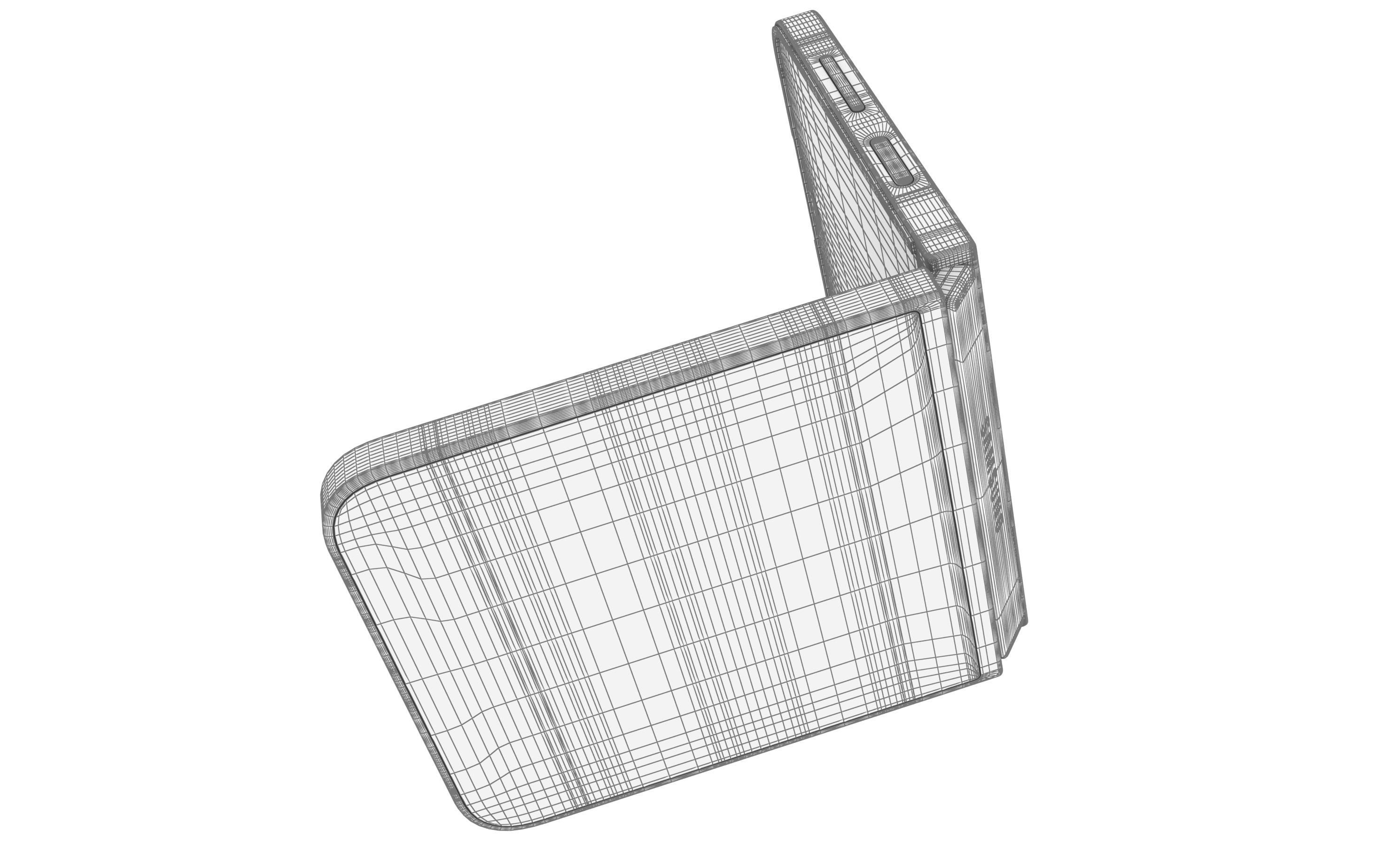 Samsung Galaxy Z Flip7 FE Black 3D model_18