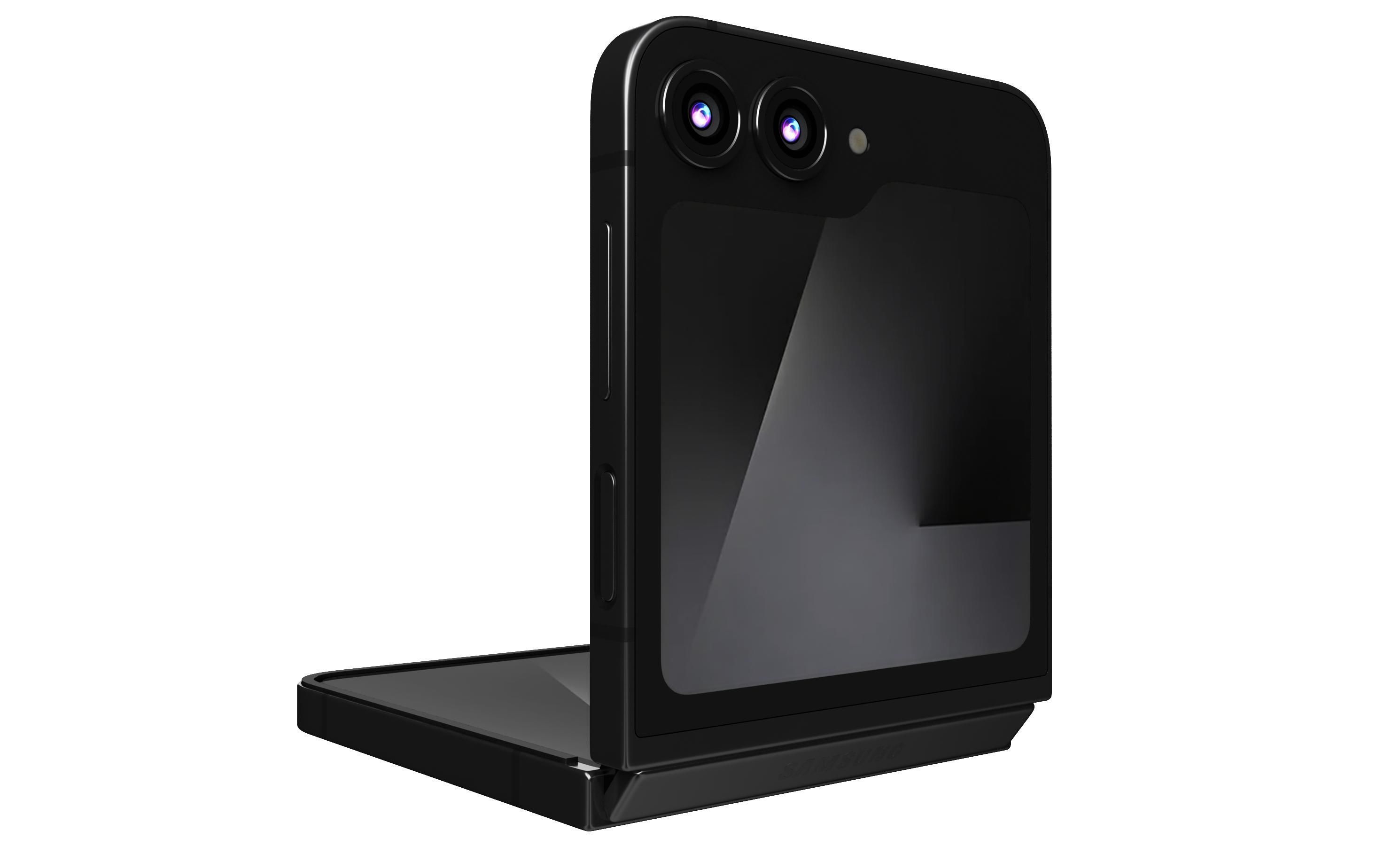 Samsung Galaxy Z Flip7 FE Black 3D model_7