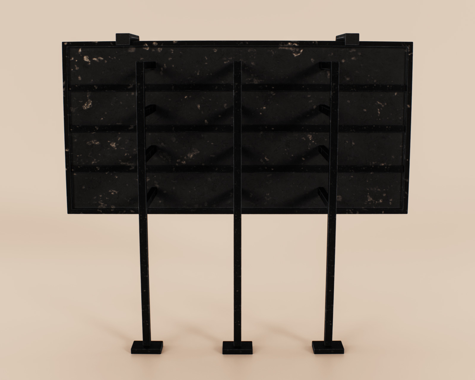 Advertising Billboard Panel Type C Low-poly 3D model_5