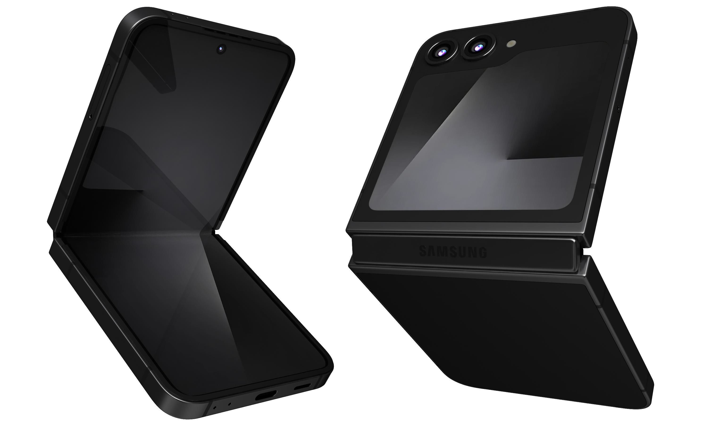 Samsung Galaxy Z Flip7 FE Black And White 3D model_9