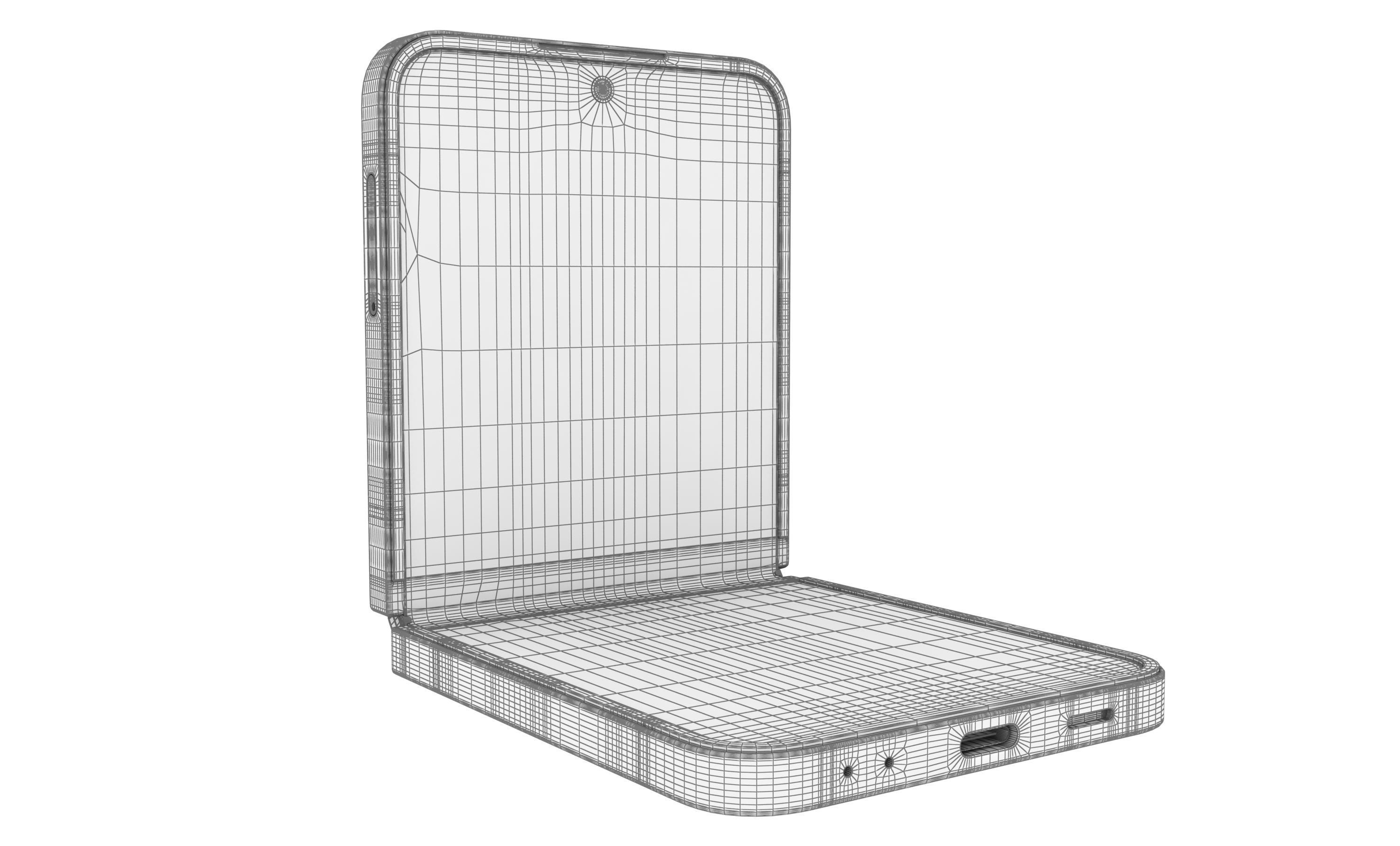 Samsung Galaxy Z Flip7 FE Black And White 3D model_14