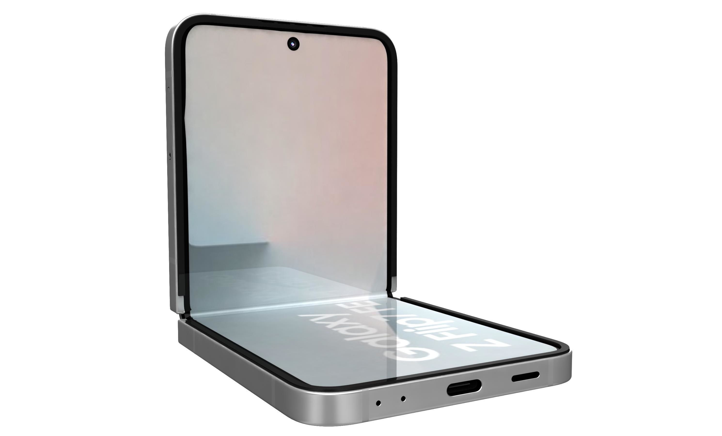 Samsung Galaxy Z Flip7 FE Black And White 3D model_5