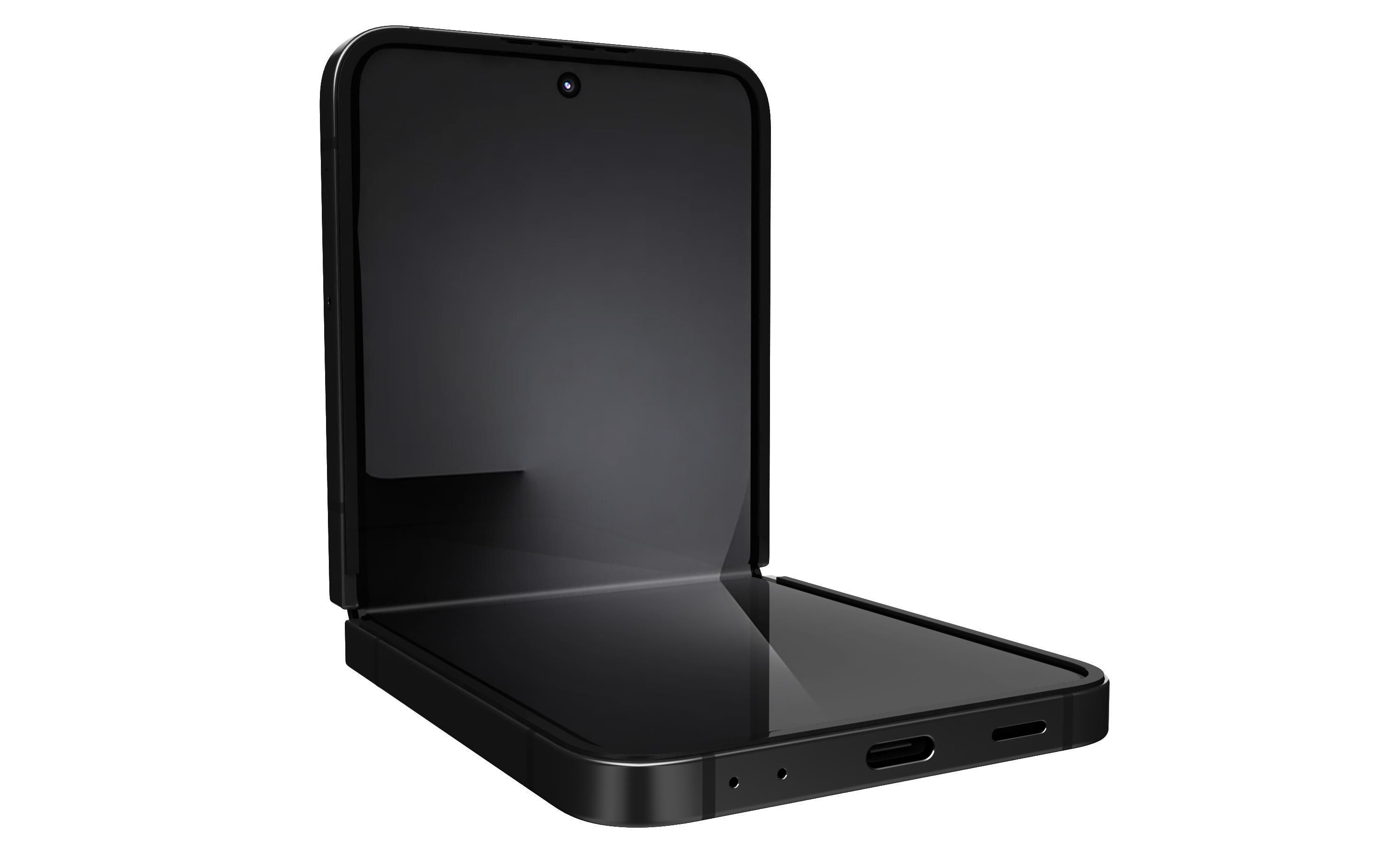 Samsung Galaxy Z Flip7 FE Black And White 3D model_10