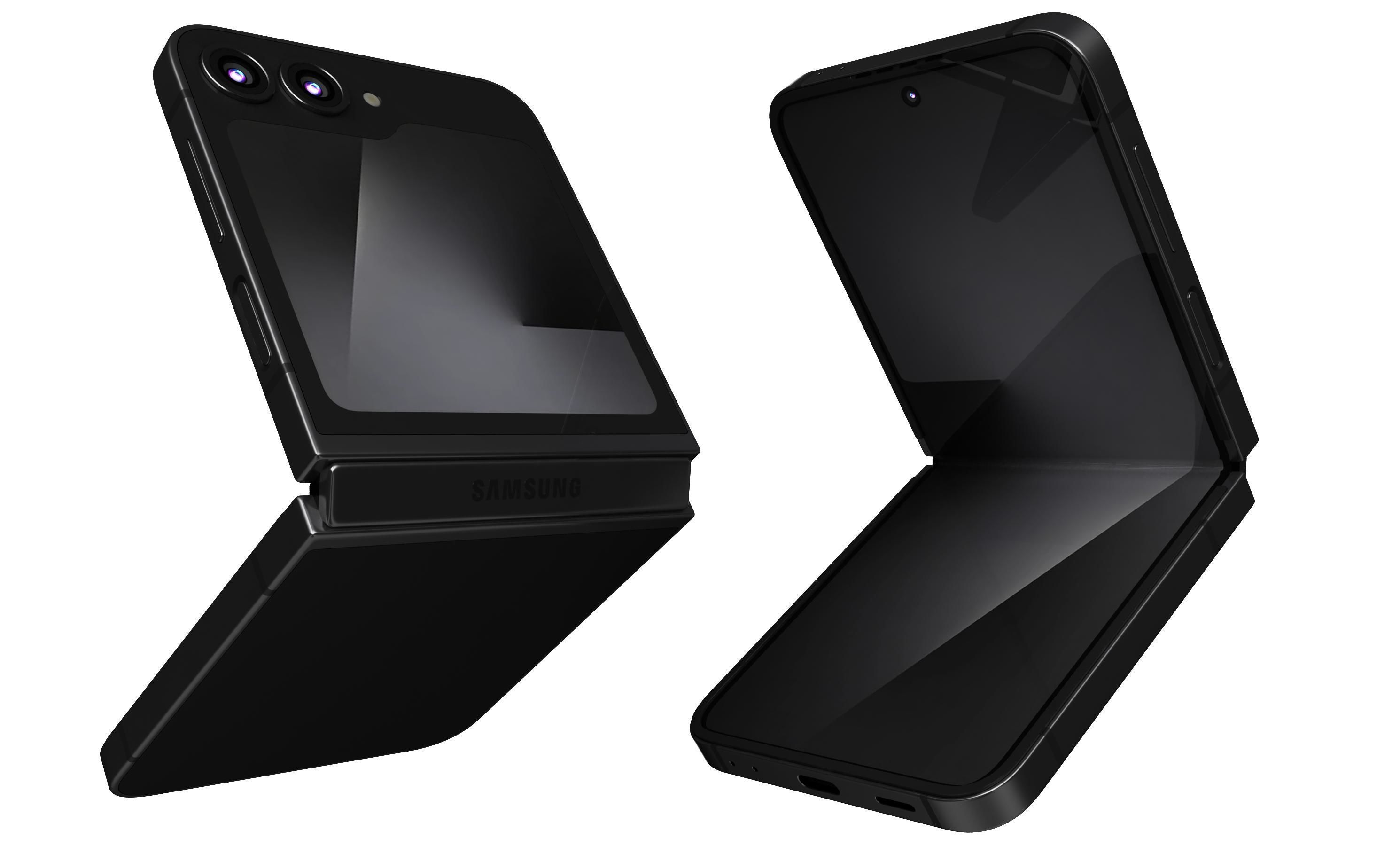 Samsung Galaxy Z Flip7 FE Black And White 3D model_7