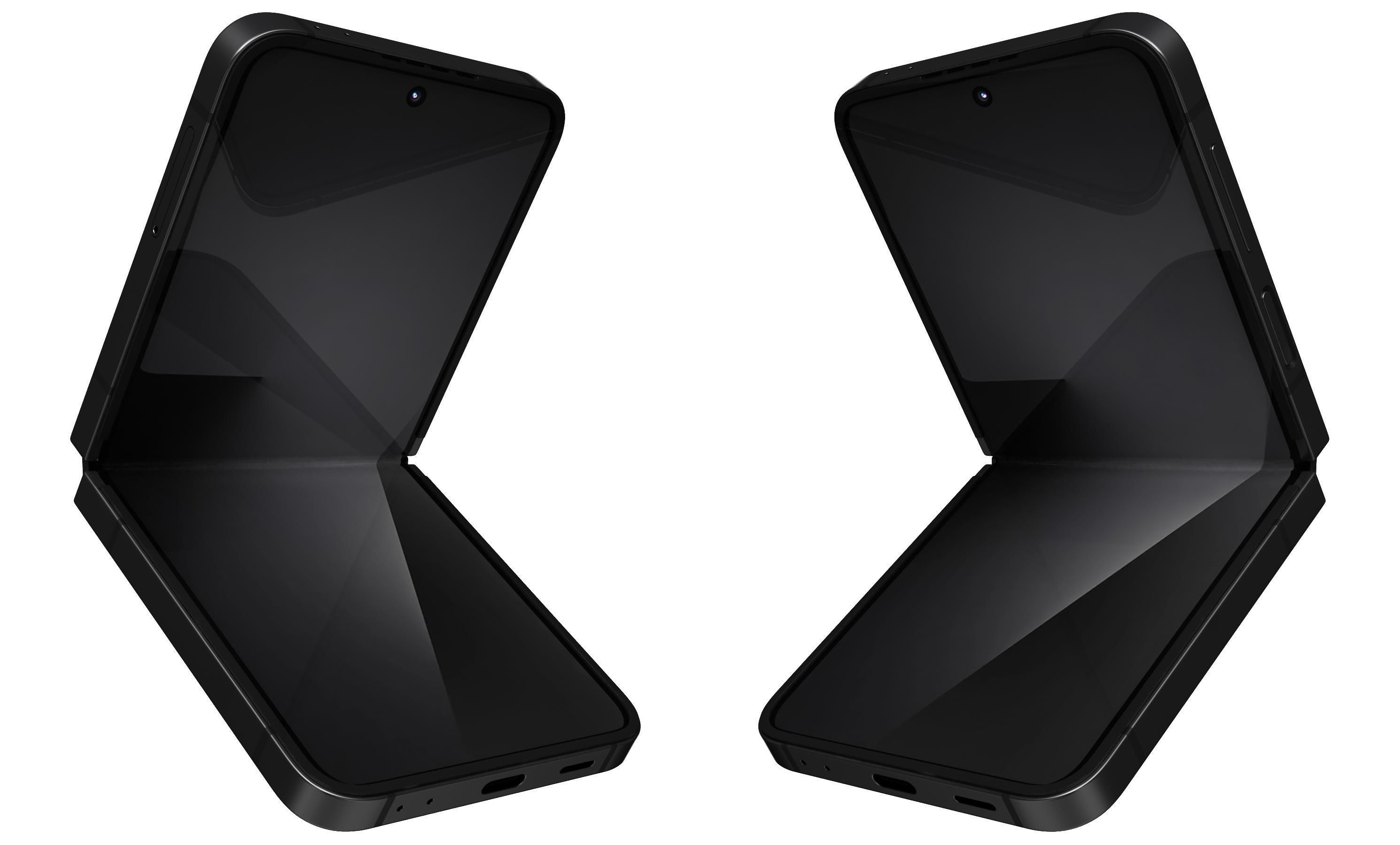 Samsung Galaxy Z Flip7 FE Black And White 3D model_6