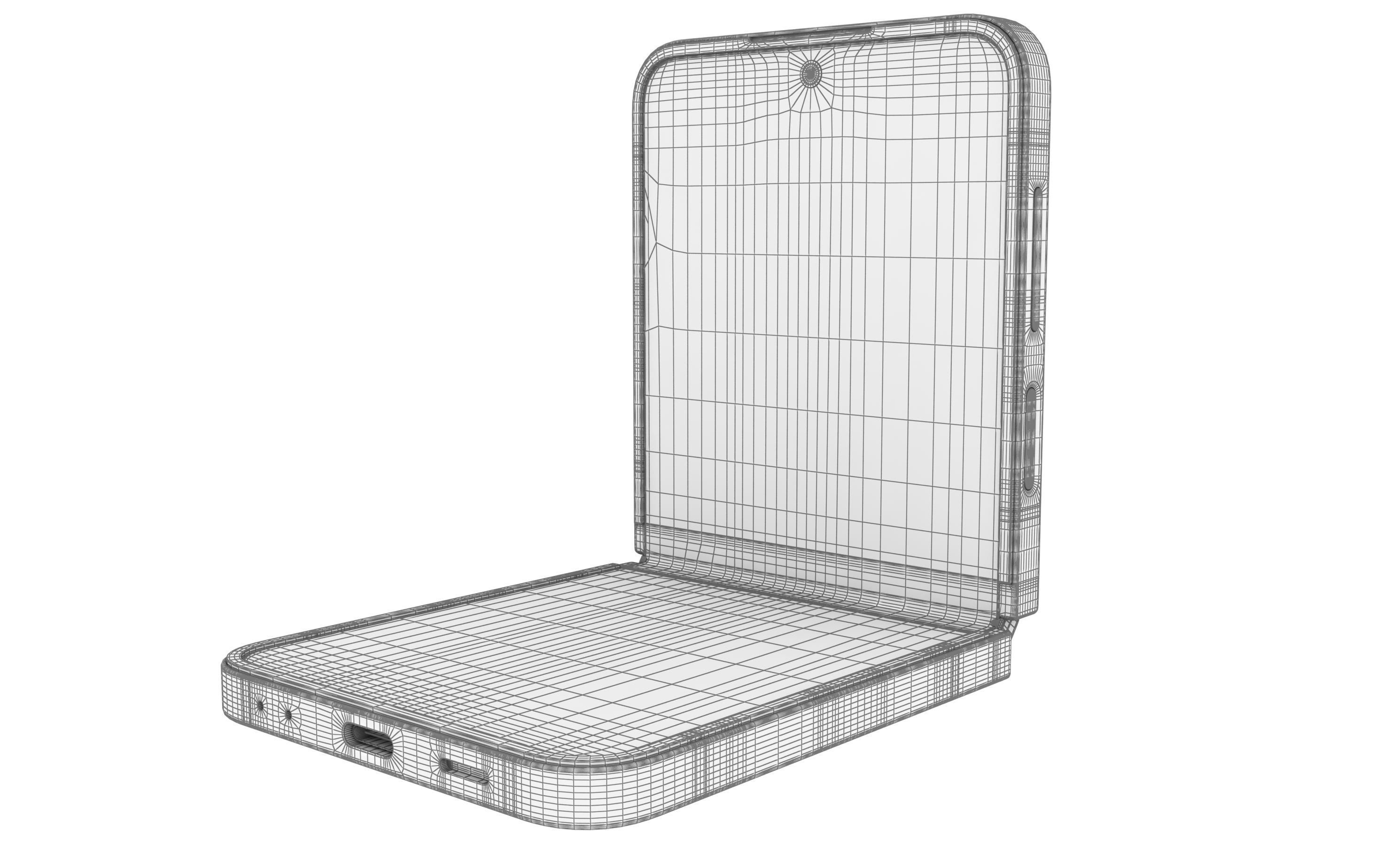 Samsung Galaxy Z Flip7 FE Black And White 3D model_13