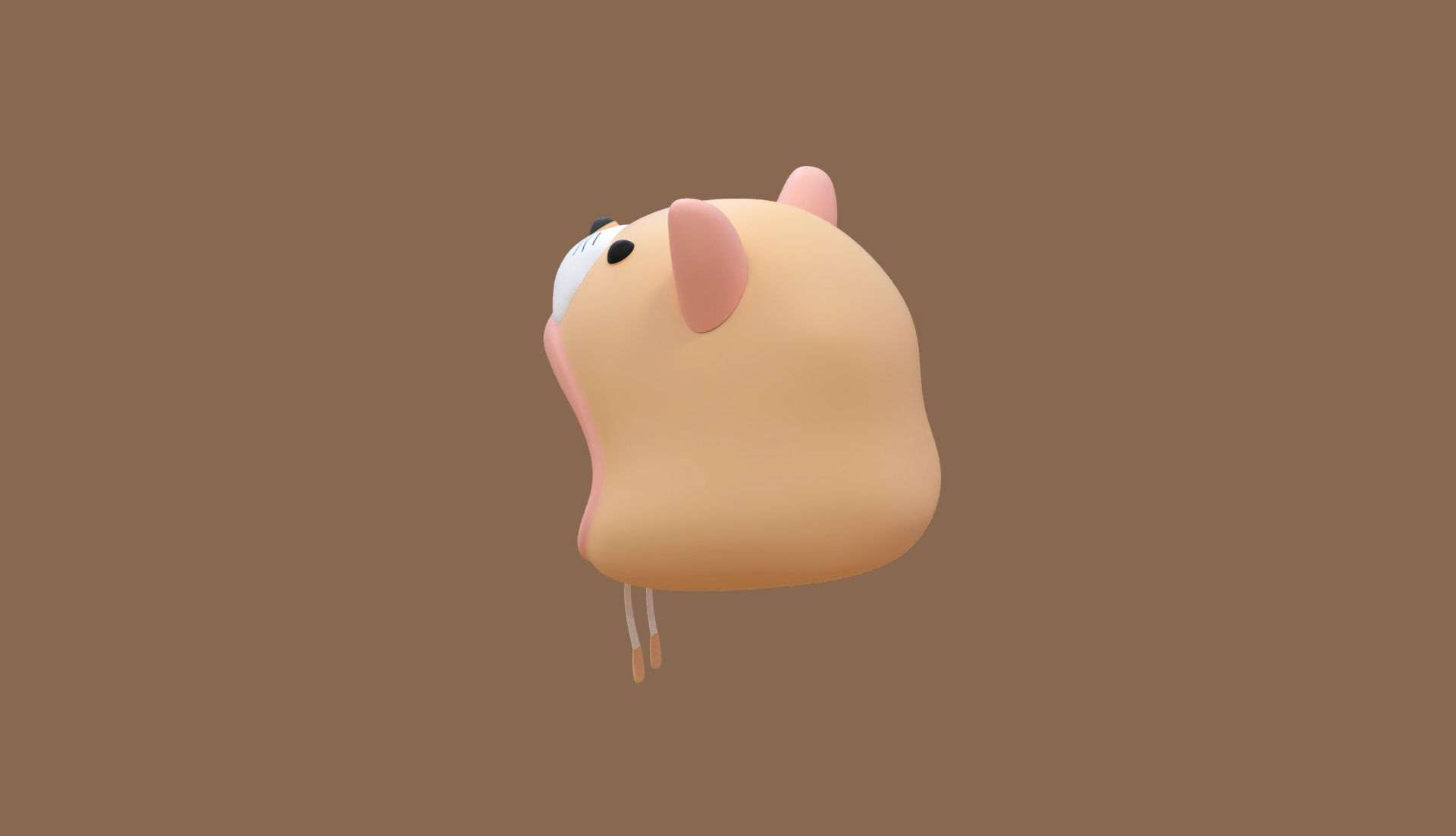 Cat Hat Low-poly 3D model_2